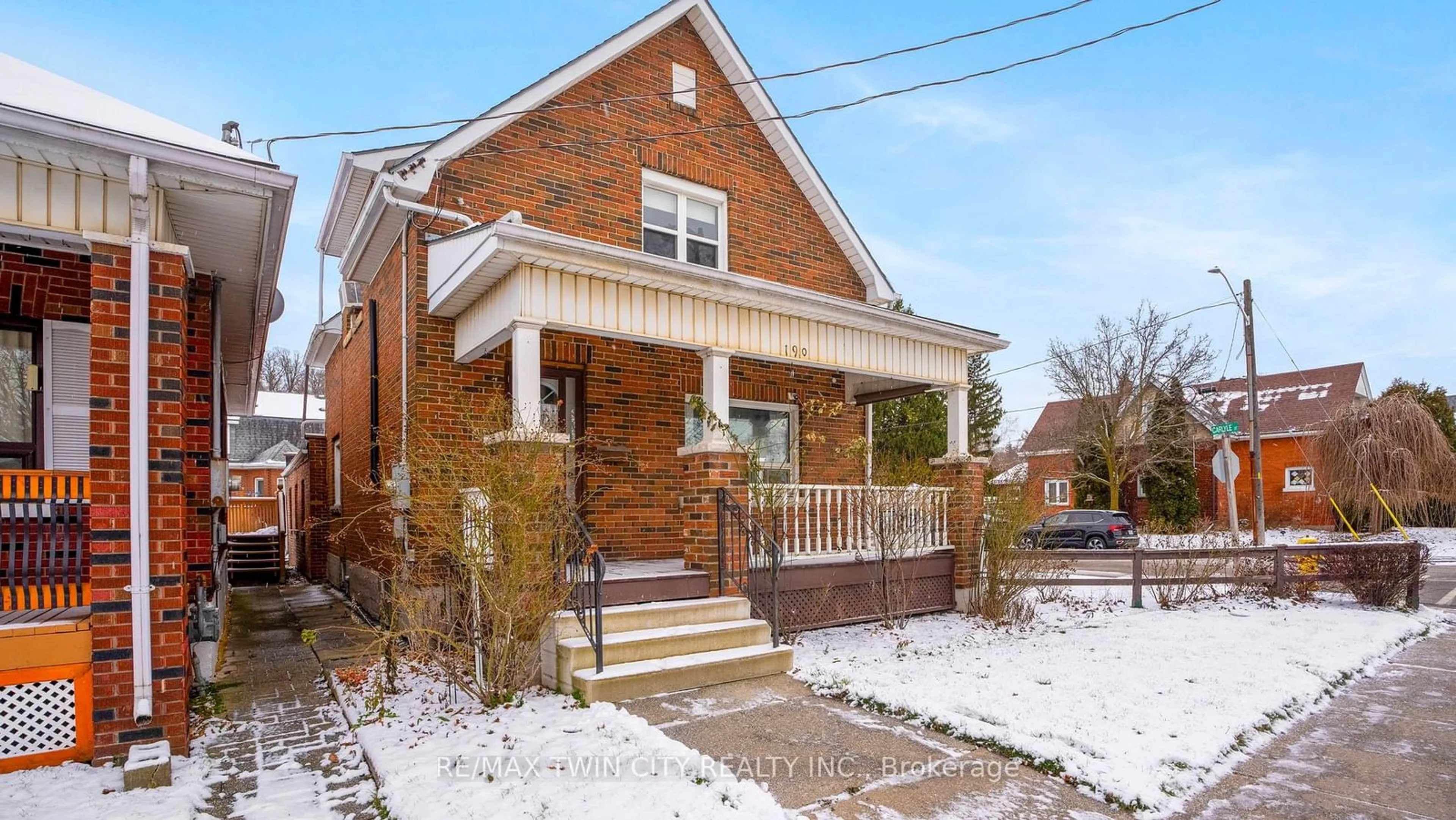 Home with brick exterior material, street for 190 Colborne St, Brantford Ontario N3T 1L4