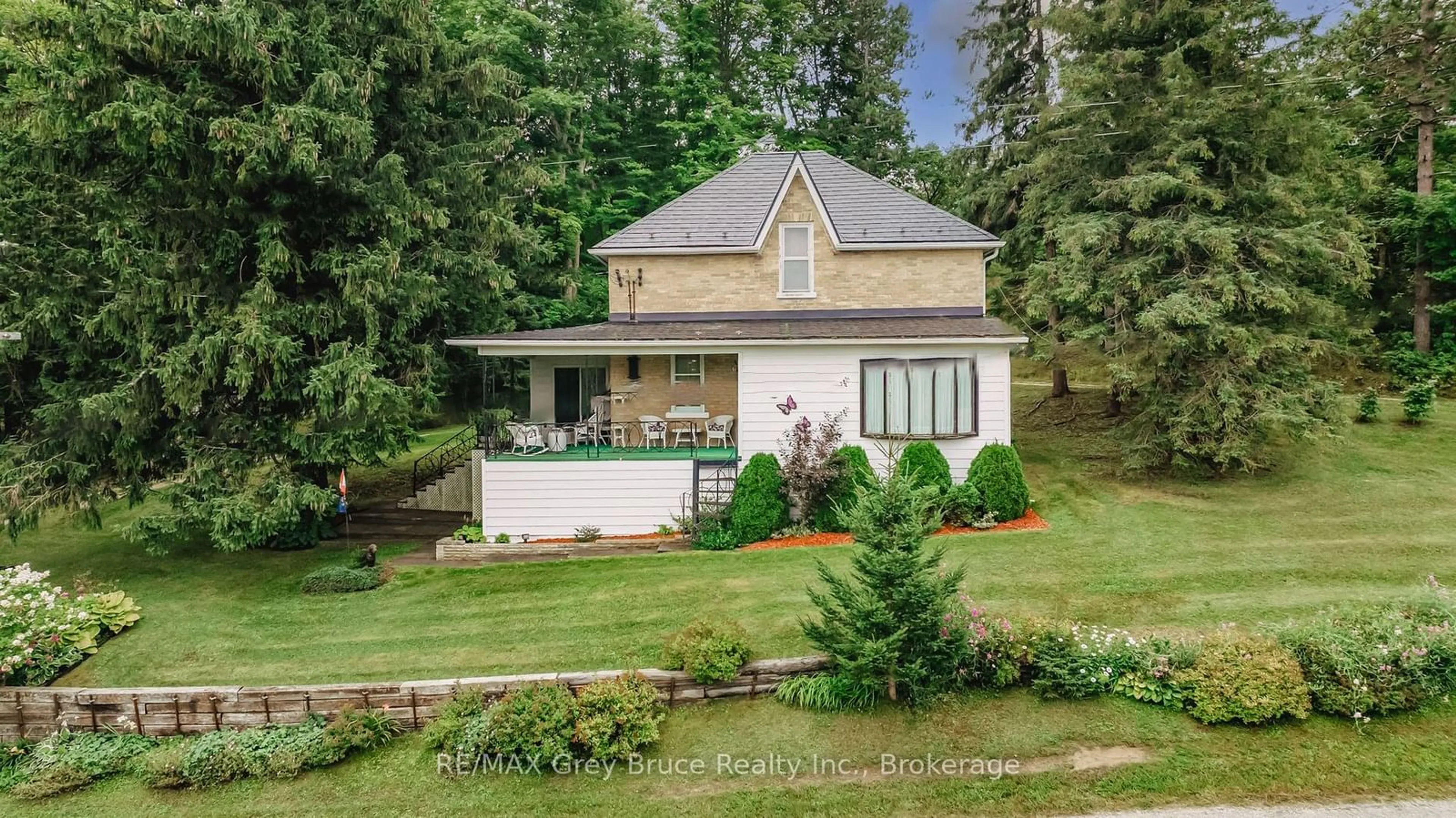 A pic from outside/outdoor area/front of a property/back of a property/a pic from drone, street for 500064 GREY ROAD 12 N/A, West Grey Ontario N0C 1H0