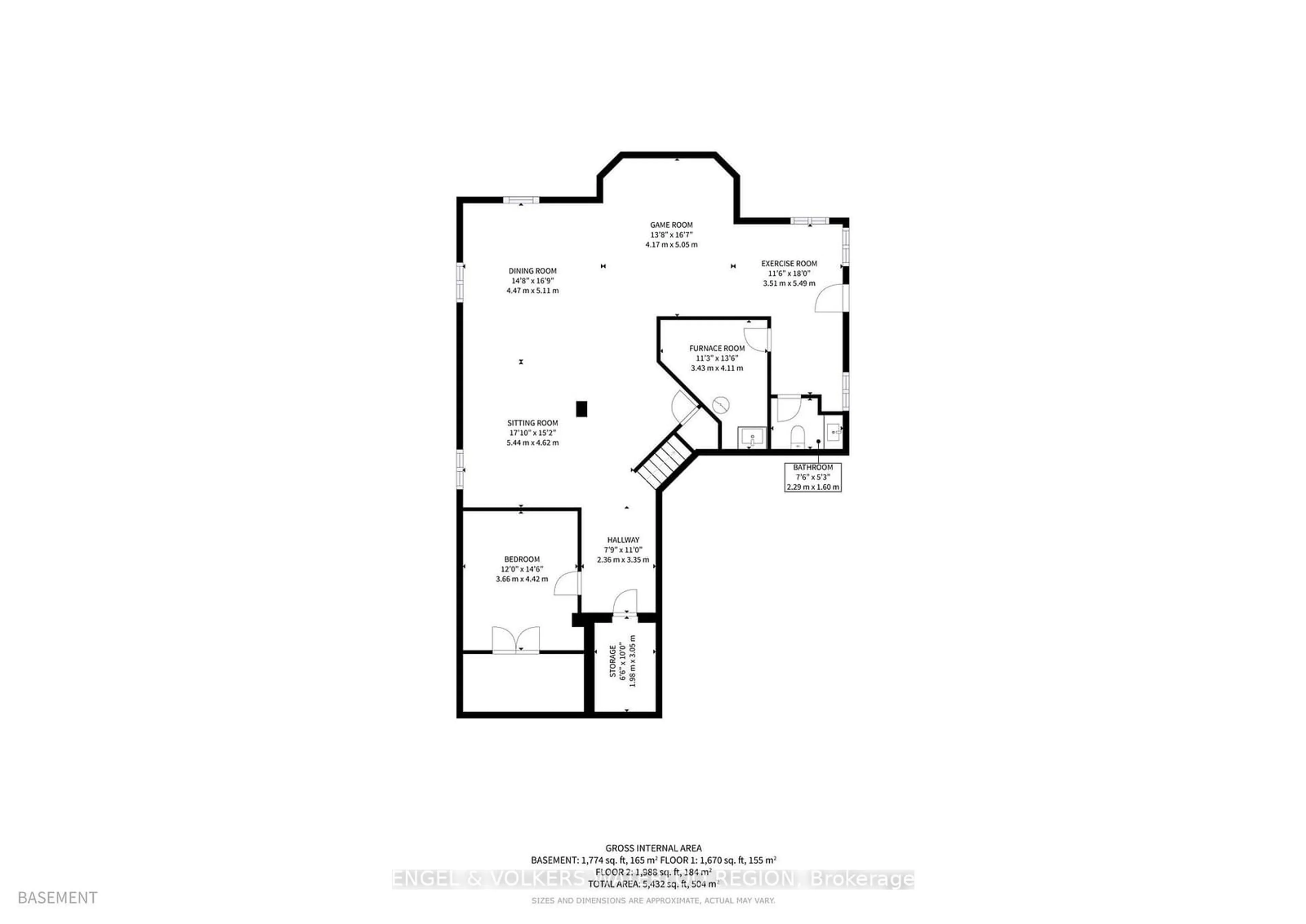 Floor plan for 79 Kestrel St, Kitchener Ontario N2K 4K1