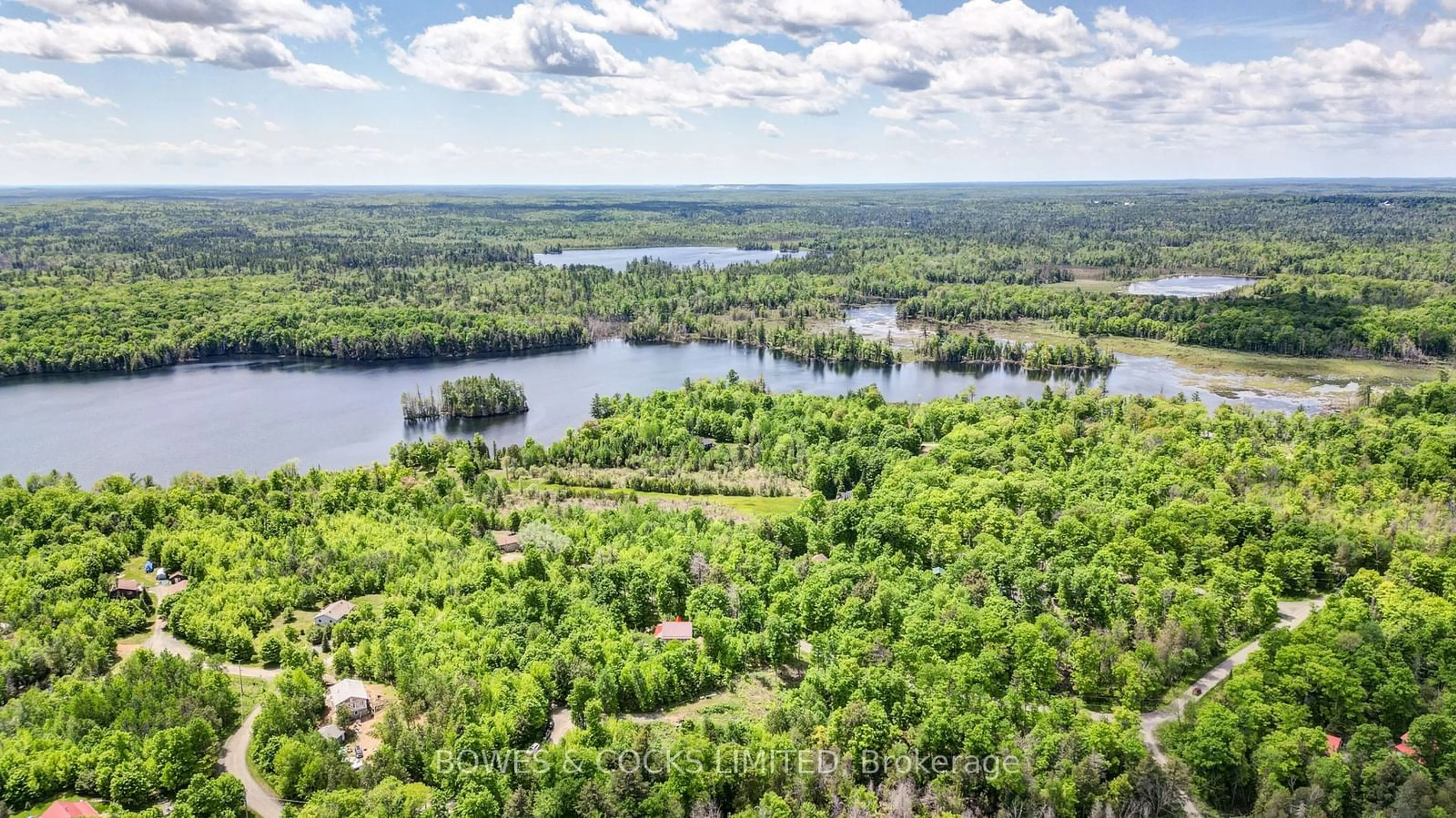 A pic from outside/outdoor area/front of a property/back of a property/a pic from drone, water/lake/river/ocean view for 121 Fish Hook Lane, Marmora and Lake Ontario K0L 1W0