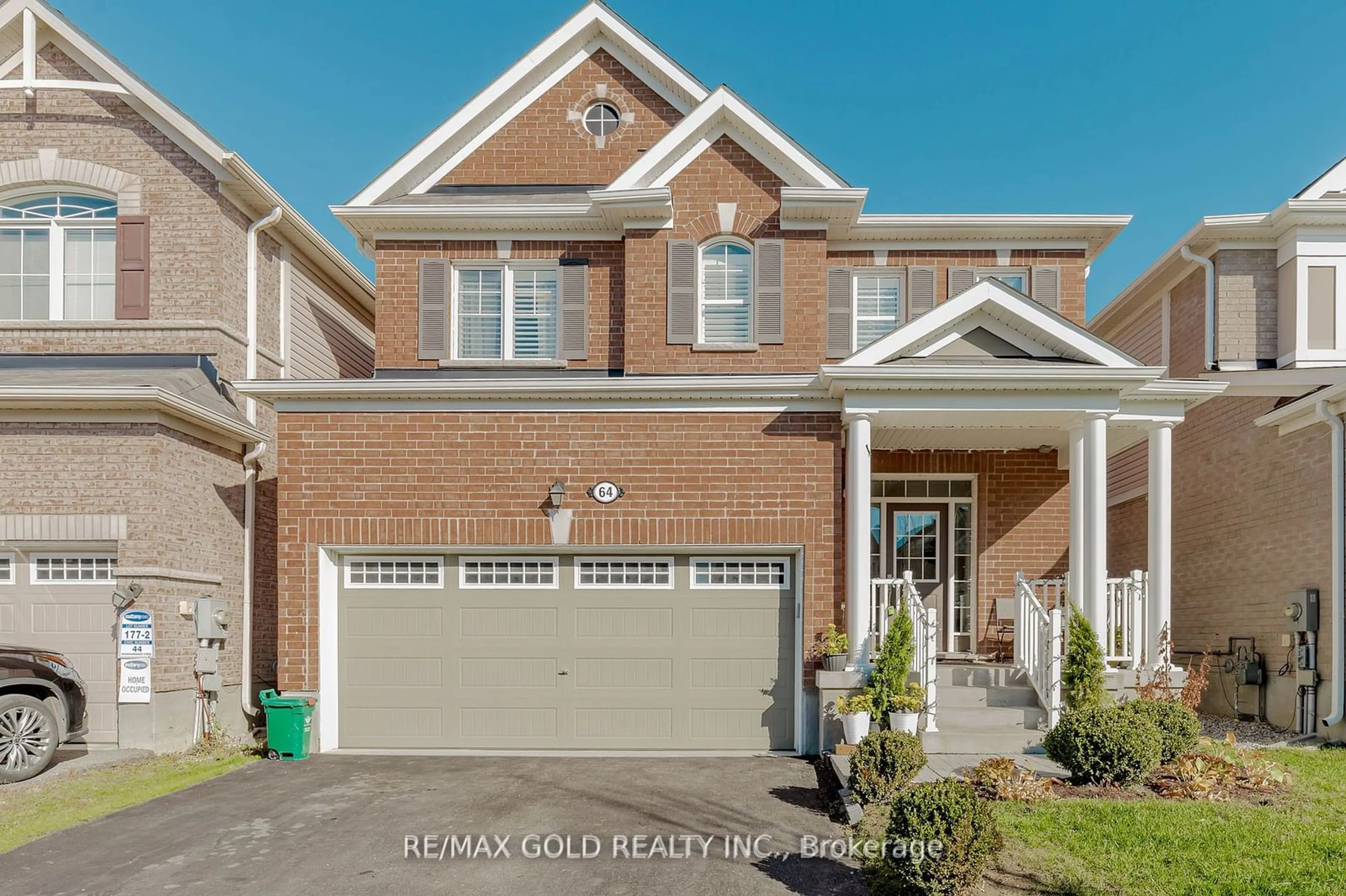 Home with brick exterior material, street for 64 Wannamaker Cres, Cambridge Ontario N3E 0C5