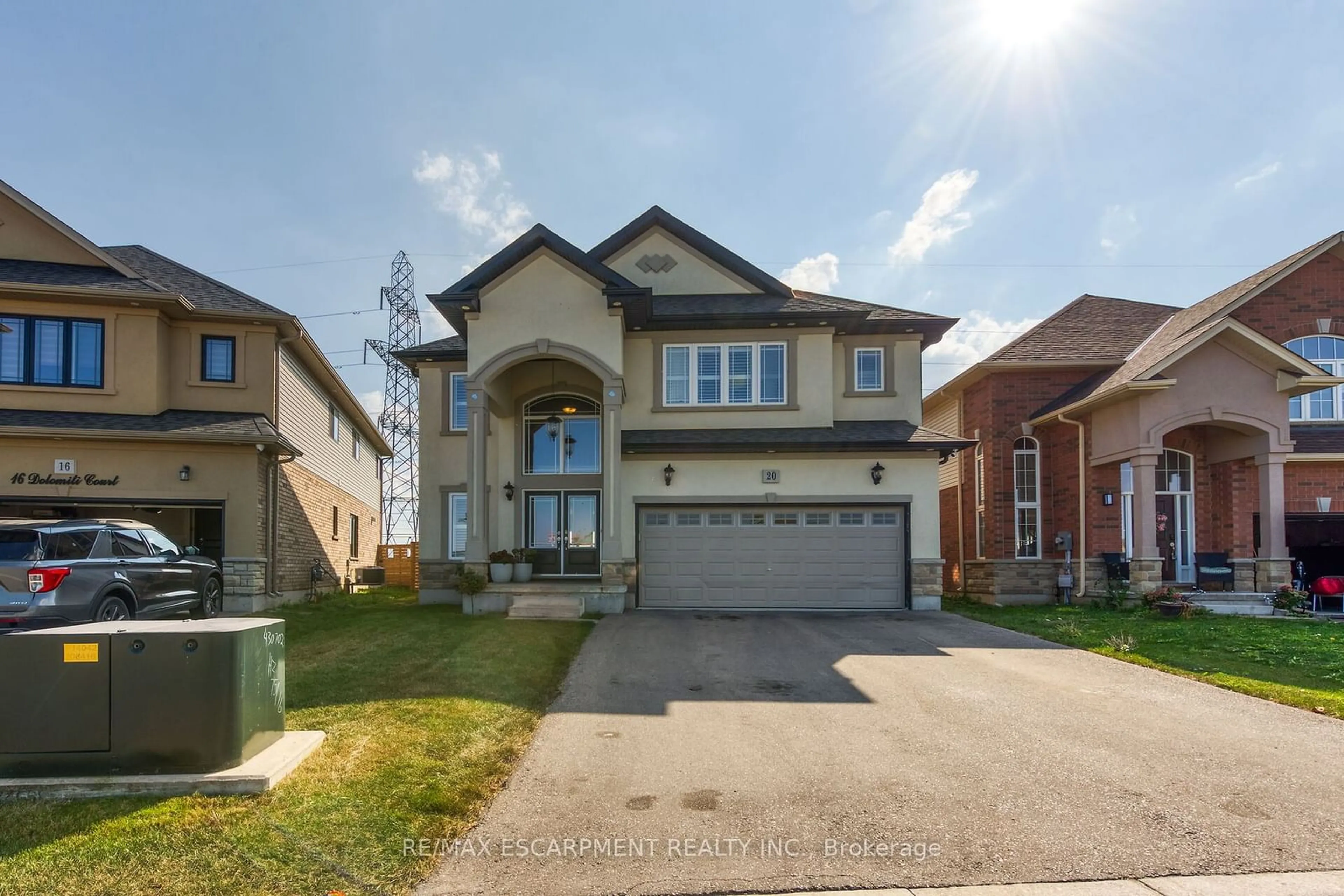 Home with brick exterior material, street for 20 DOLOMITI Crt, Hamilton Ontario L0R 1P0