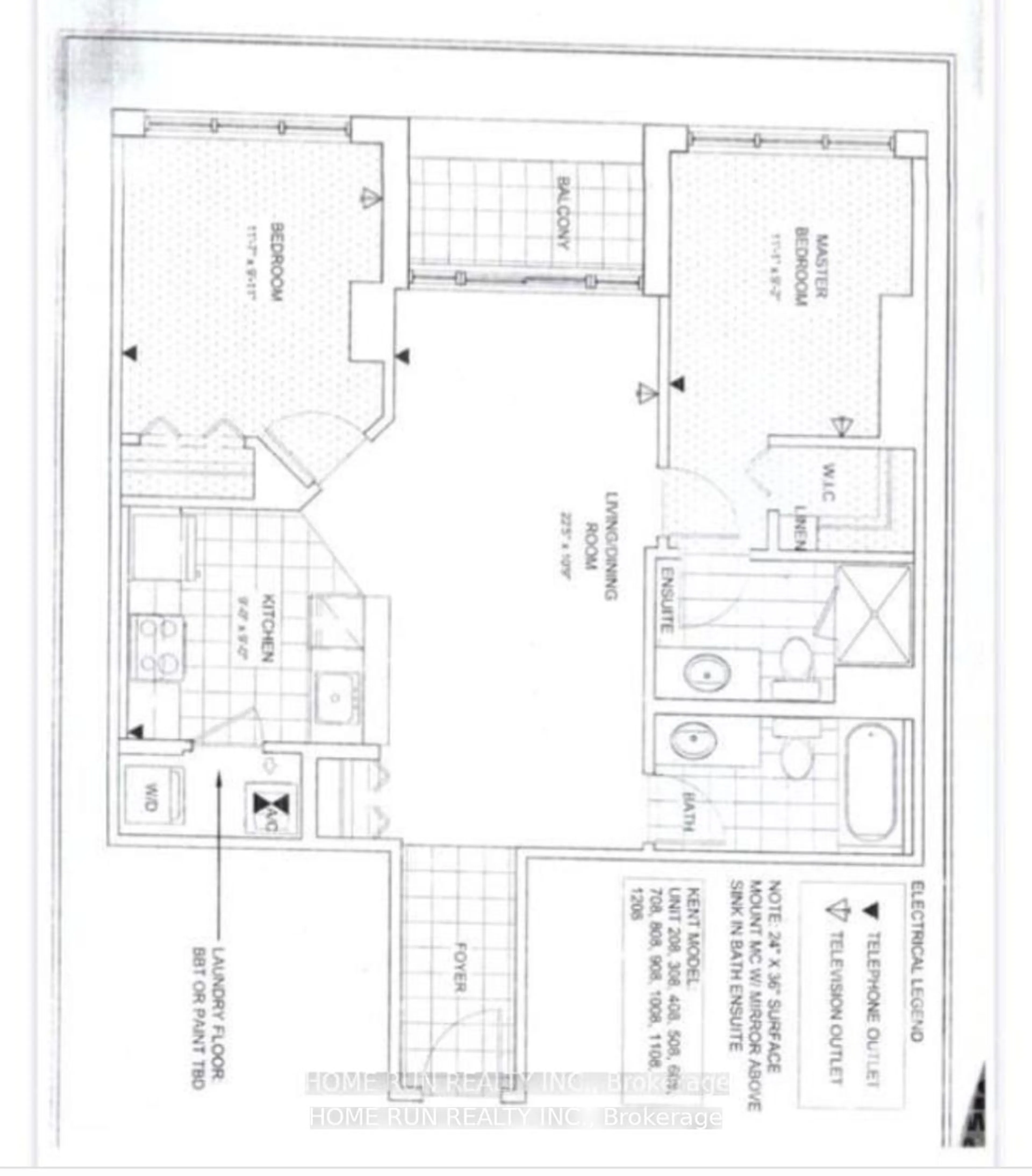 Floor plan for 330 Titan #708, Cityview - Parkwoods Hills - Rideau Shore Ontario K2G 1G3