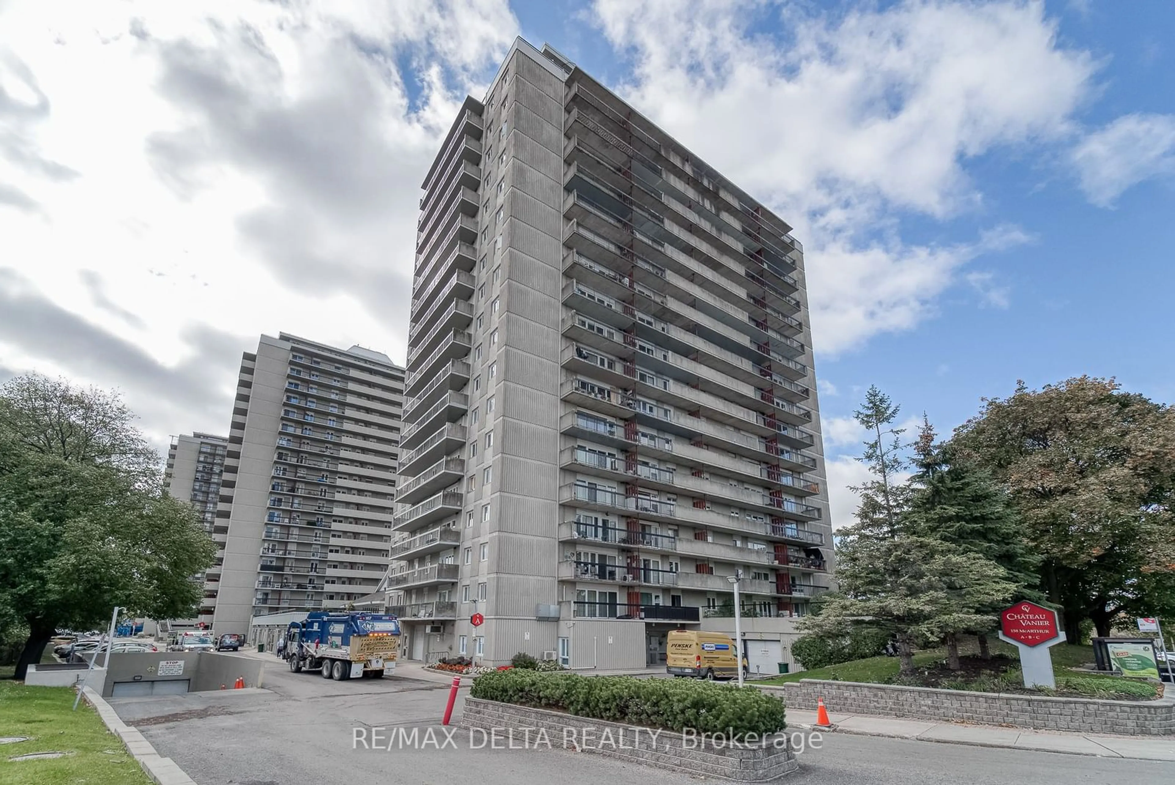 A pic from outside/outdoor area/front of a property/back of a property/a pic from drone, street for 158A Mcarthur Ave #PH6, Vanier and Kingsview Park Ontario K1L 7E7