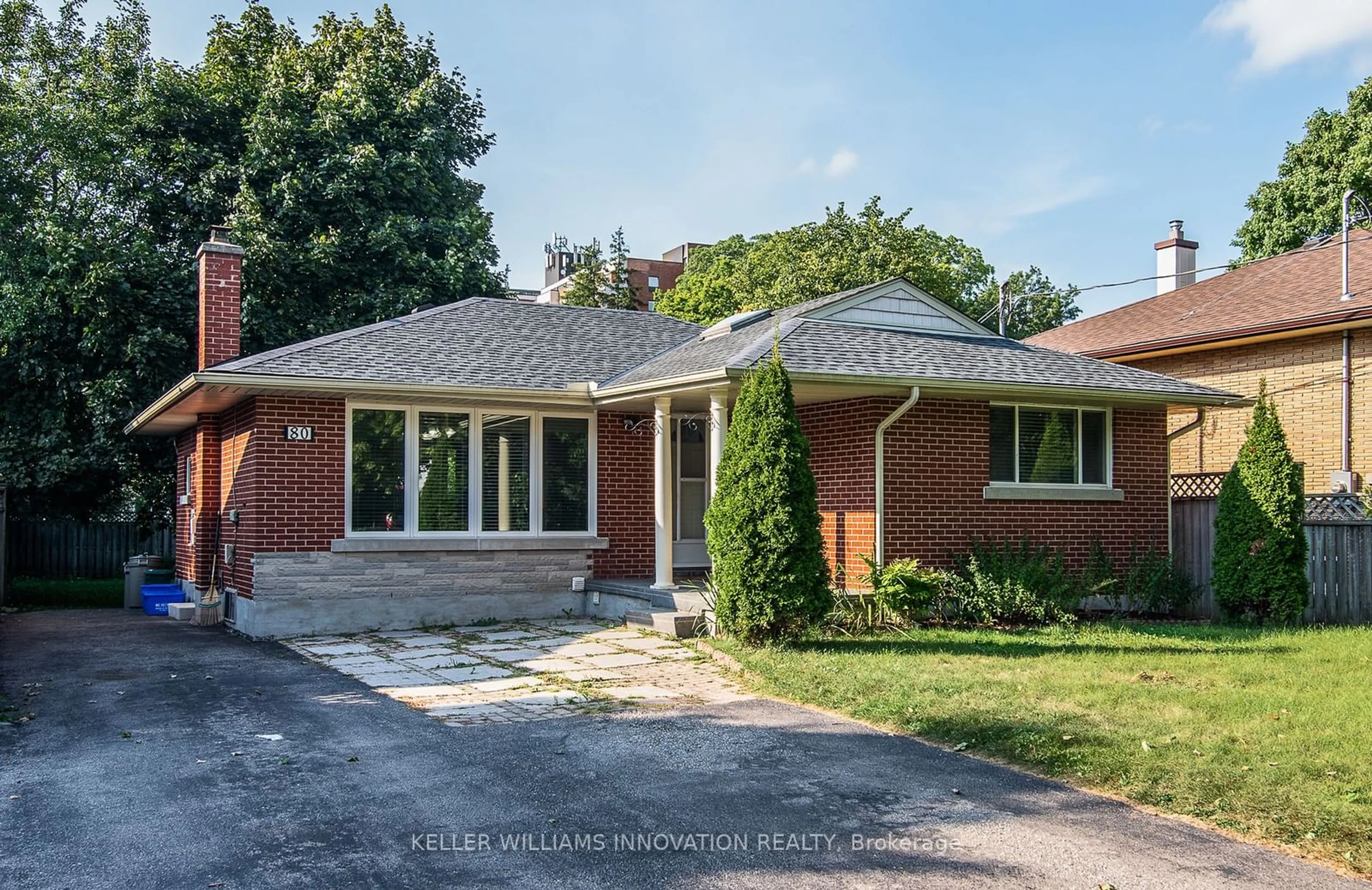 Home with brick exterior material, street for 80 Clive Rd, Kitchener Ontario N2H 3N6