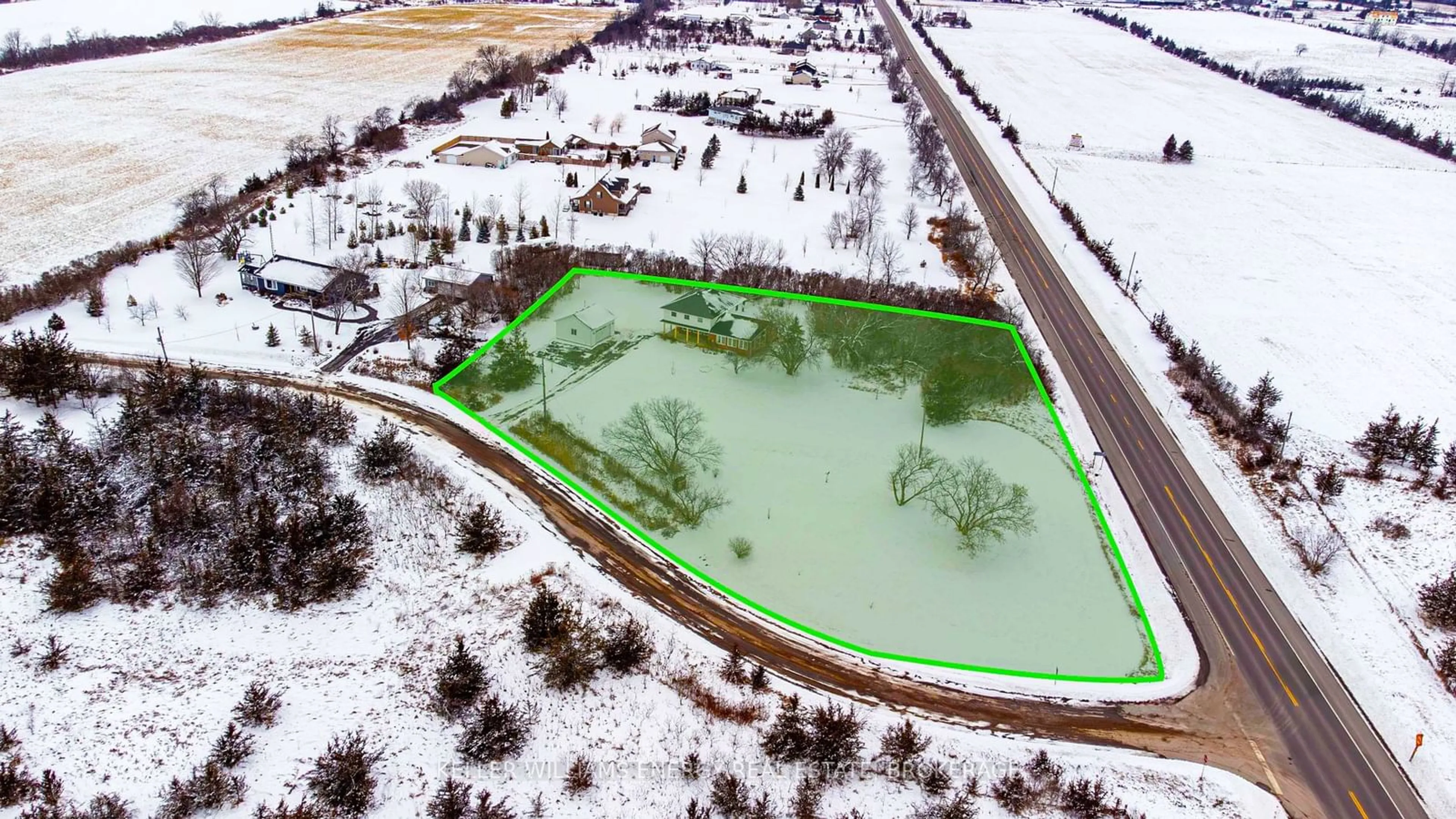 A pic from outside/outdoor area/front of a property/back of a property/a pic from drone, unknown for 30 Oram Rd, Prince Edward County Ontario K0K 1G0