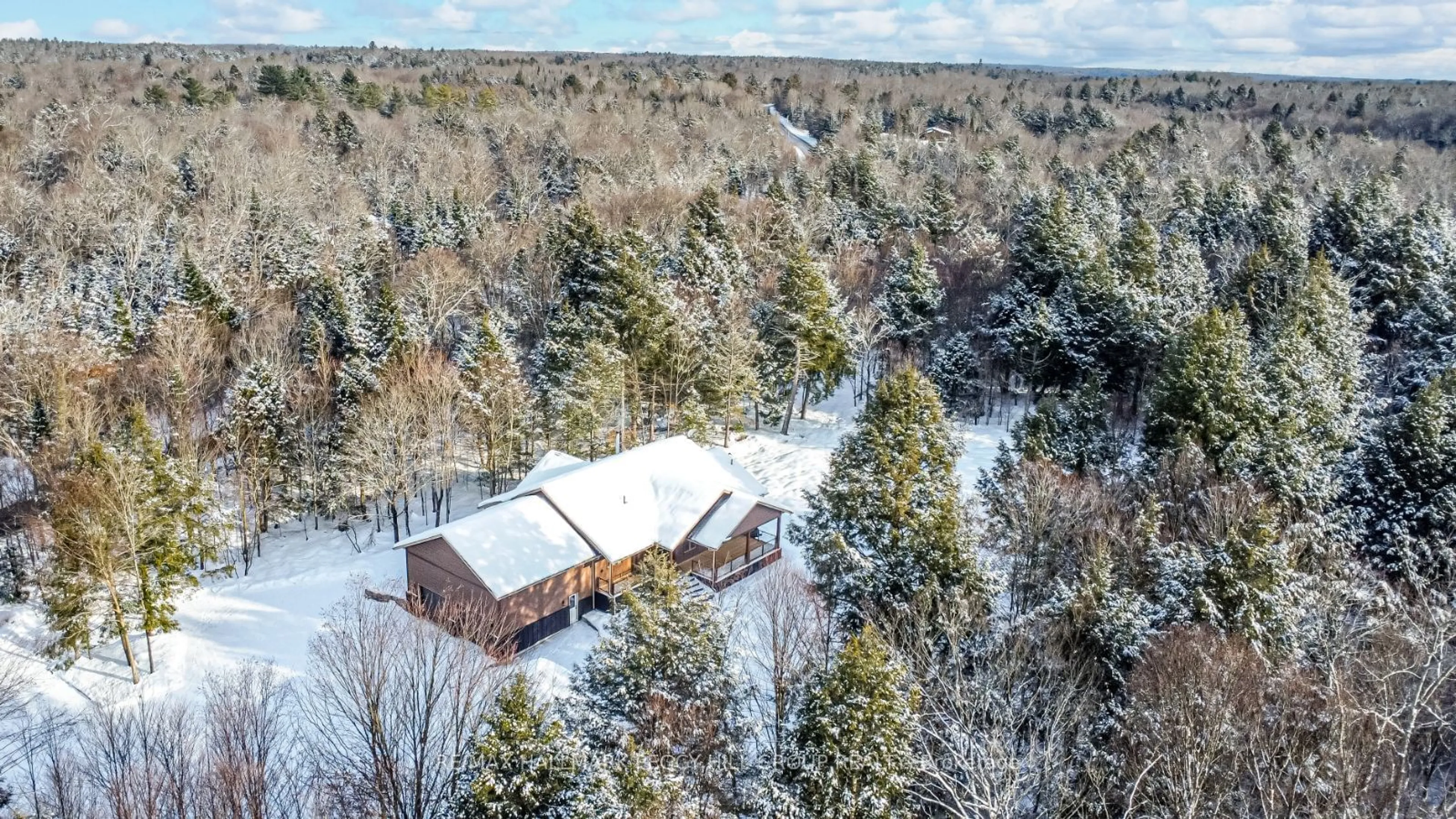 A pic from outside/outdoor area/front of a property/back of a property/a pic from drone, forest/trees view for 4571 Aspdin Rd, Muskoka Lakes Ontario P0B 1M0