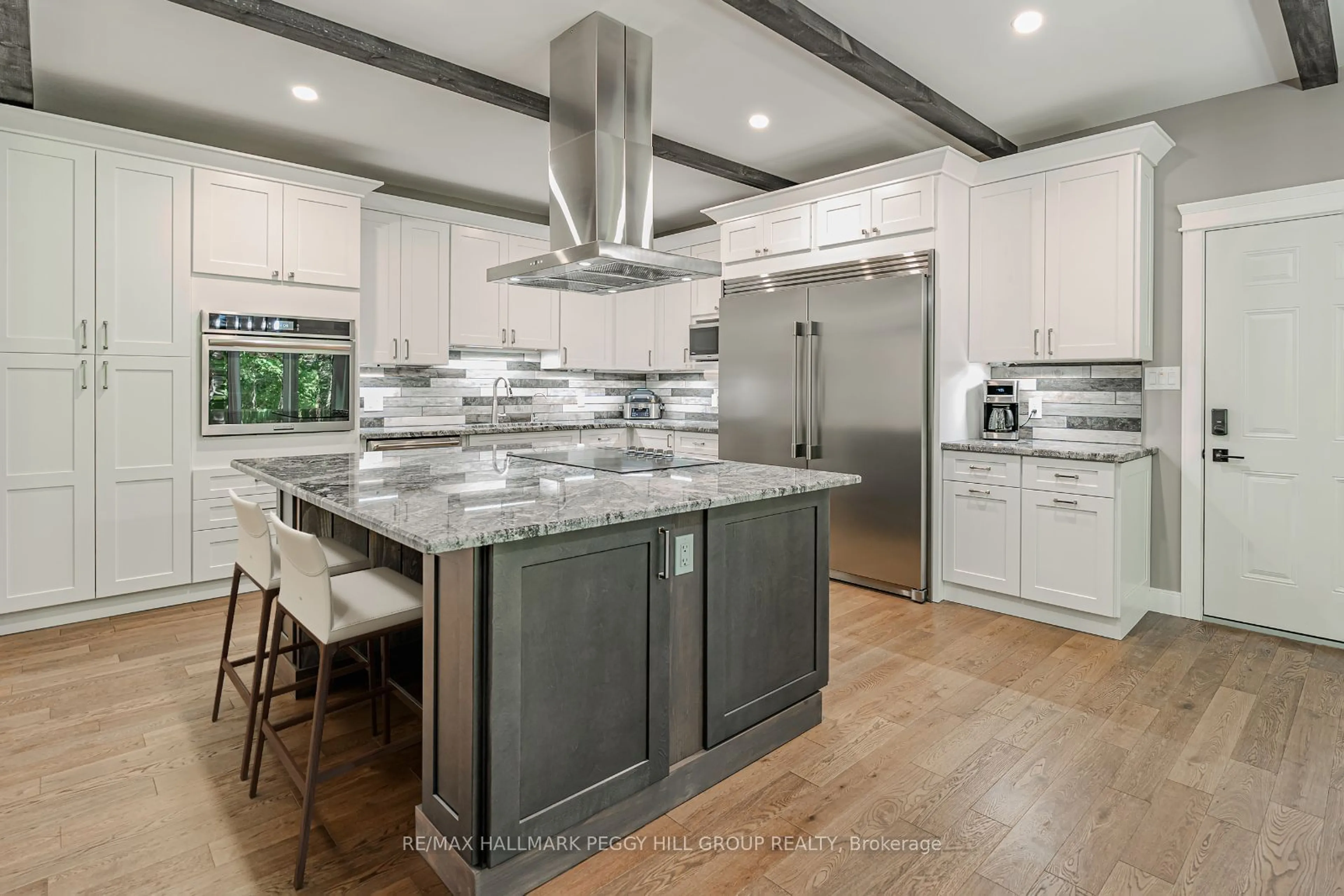 Contemporary kitchen, ceramic/tile floor for 4571 Aspdin Rd, Muskoka Lakes Ontario P0B 1M0