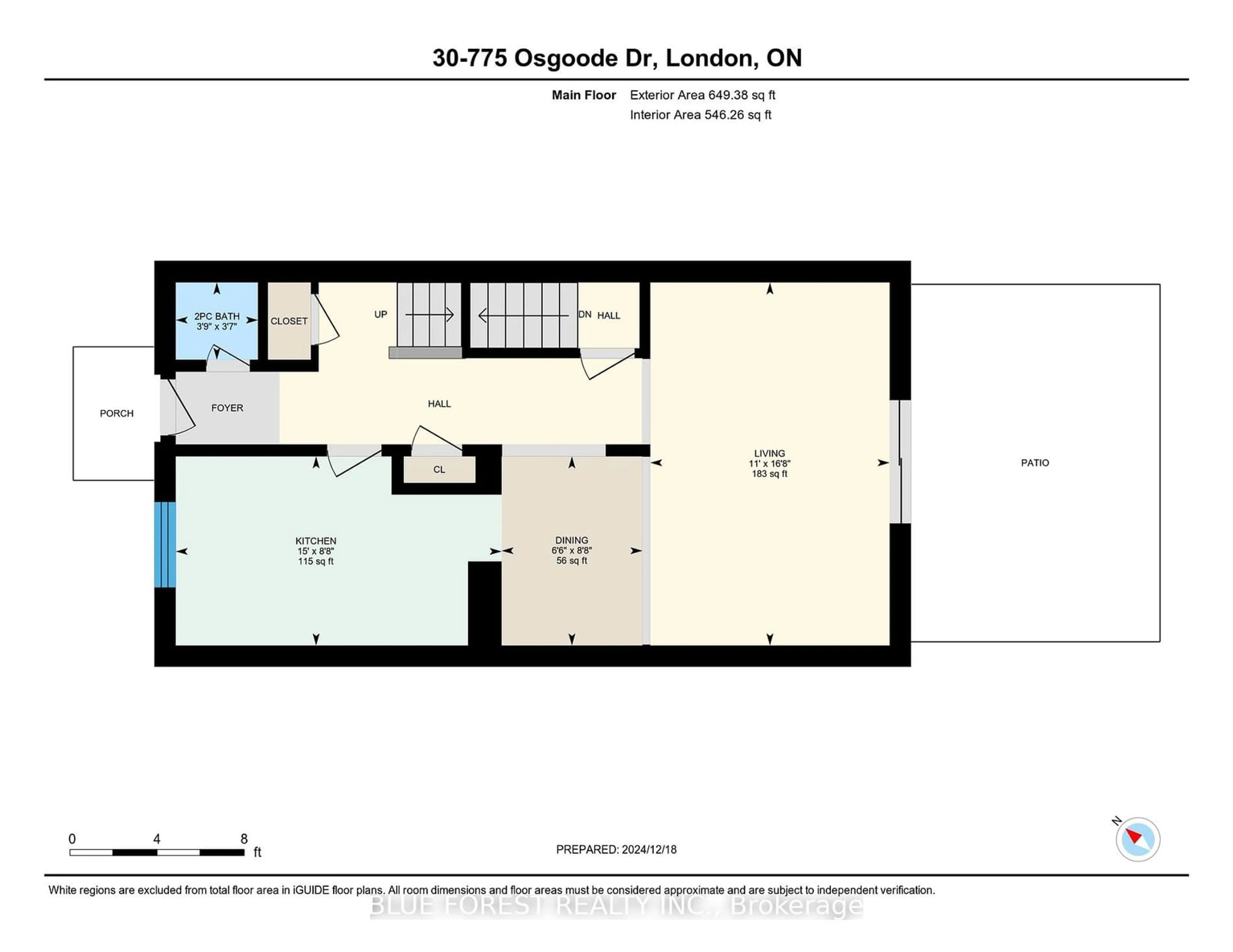 Floor plan for 775 Osgoode Dr #30, London Ontario N6E 1C2