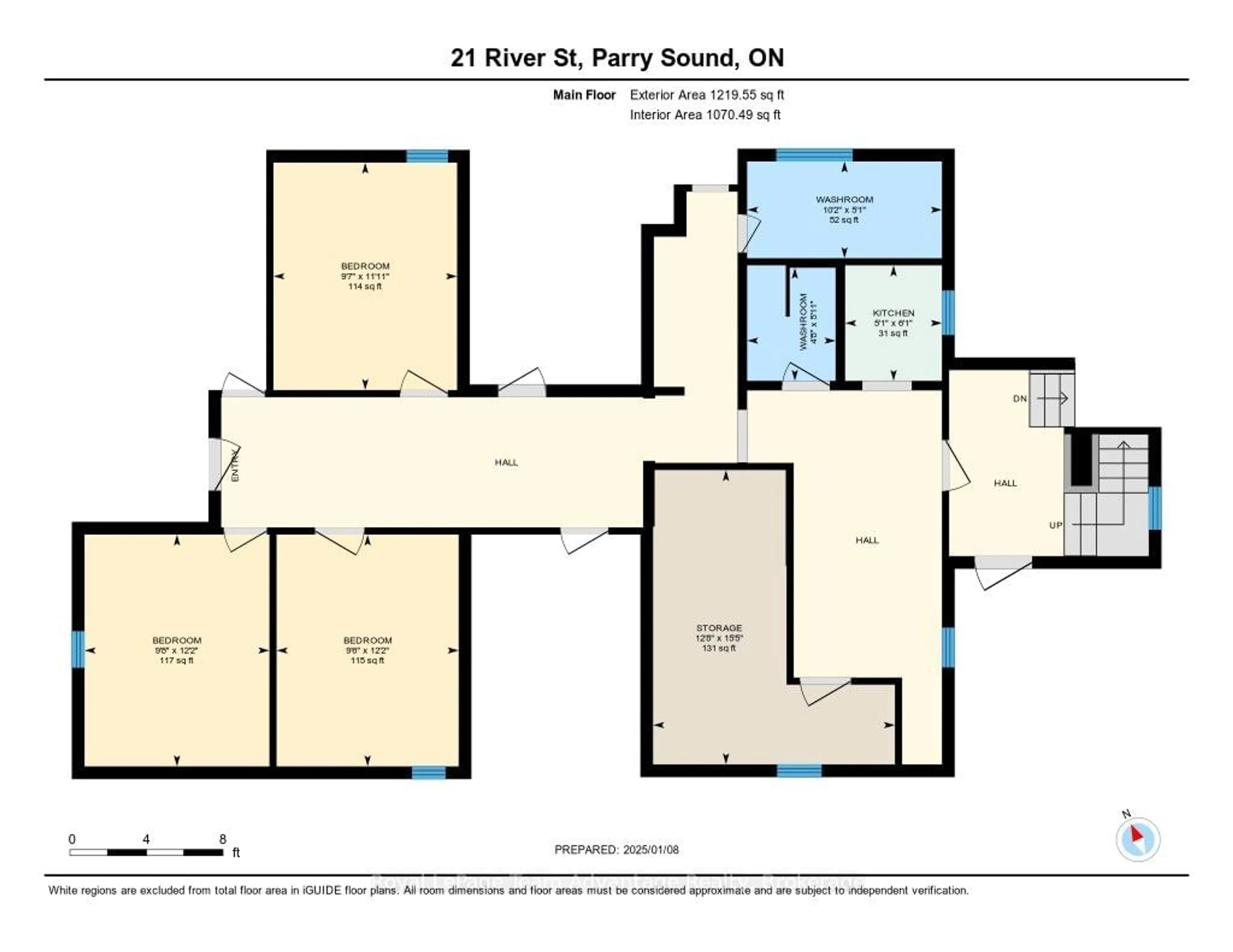 Floor plan for 21 River St, Parry Sound Ontario P2A 2T7