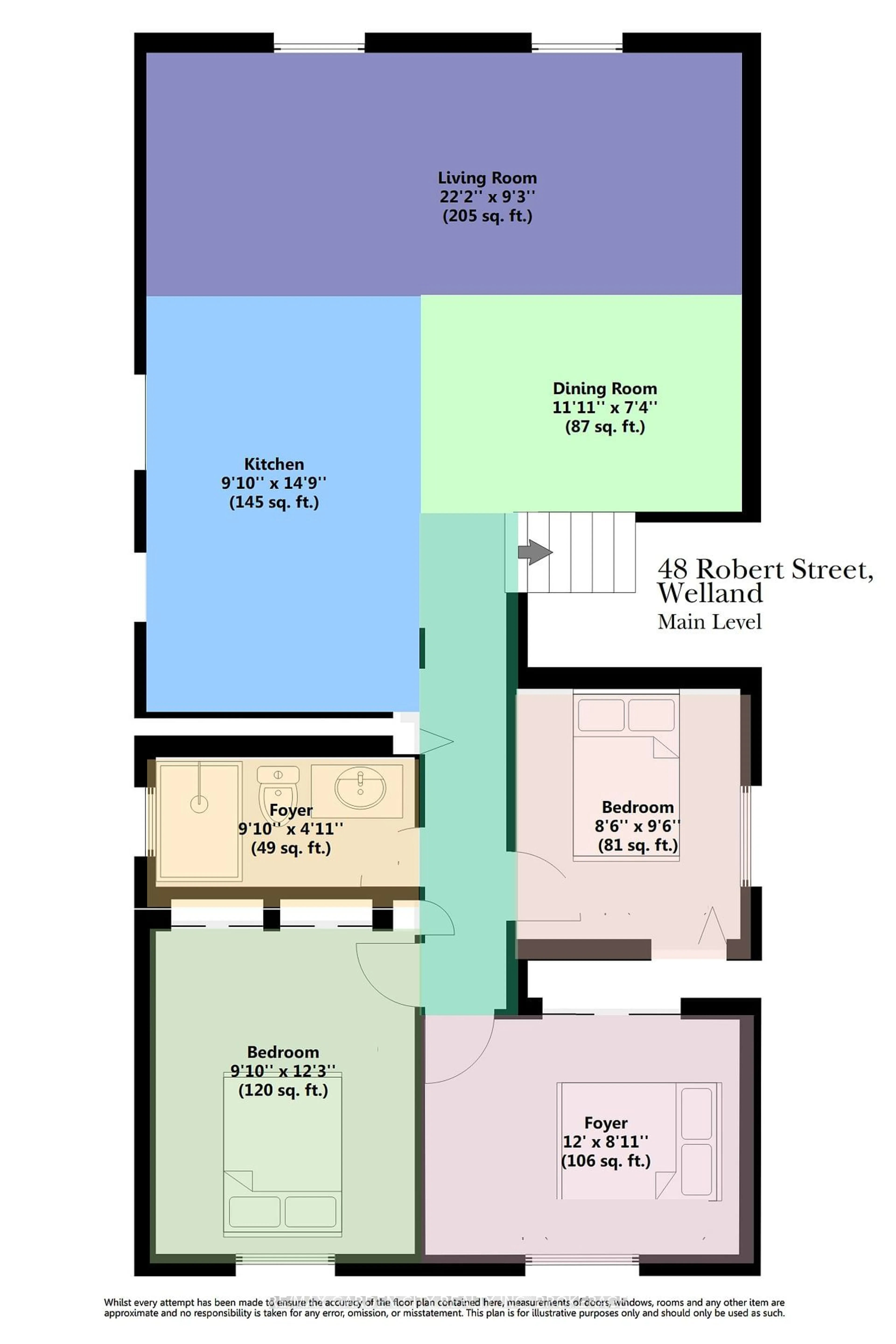 Floor plan for 48 Robert St, Welland Ontario L3B 5T9