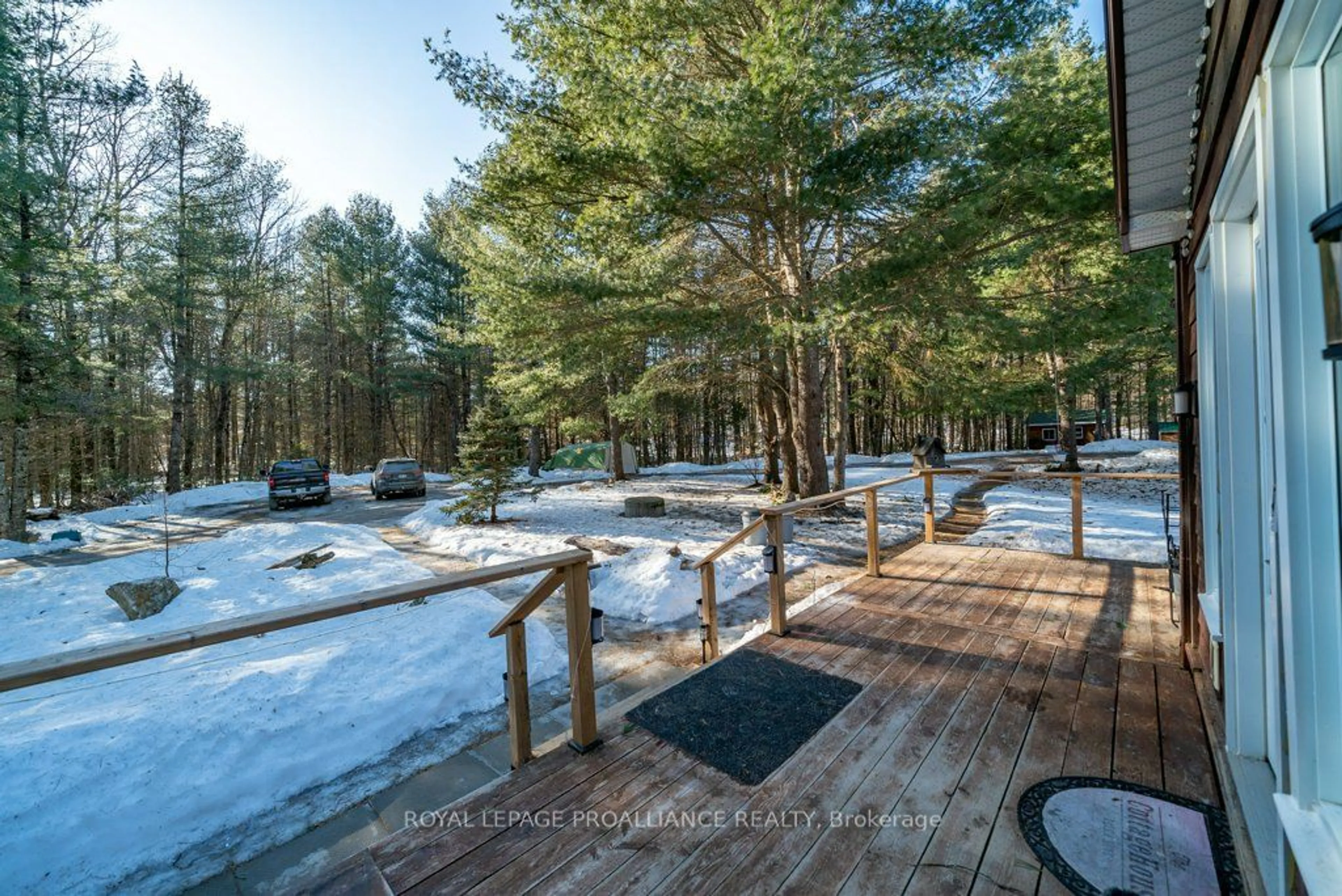 Patio, forest/trees view for 1151 Harlowe Rd, North Frontenac Ontario K0H 2G0