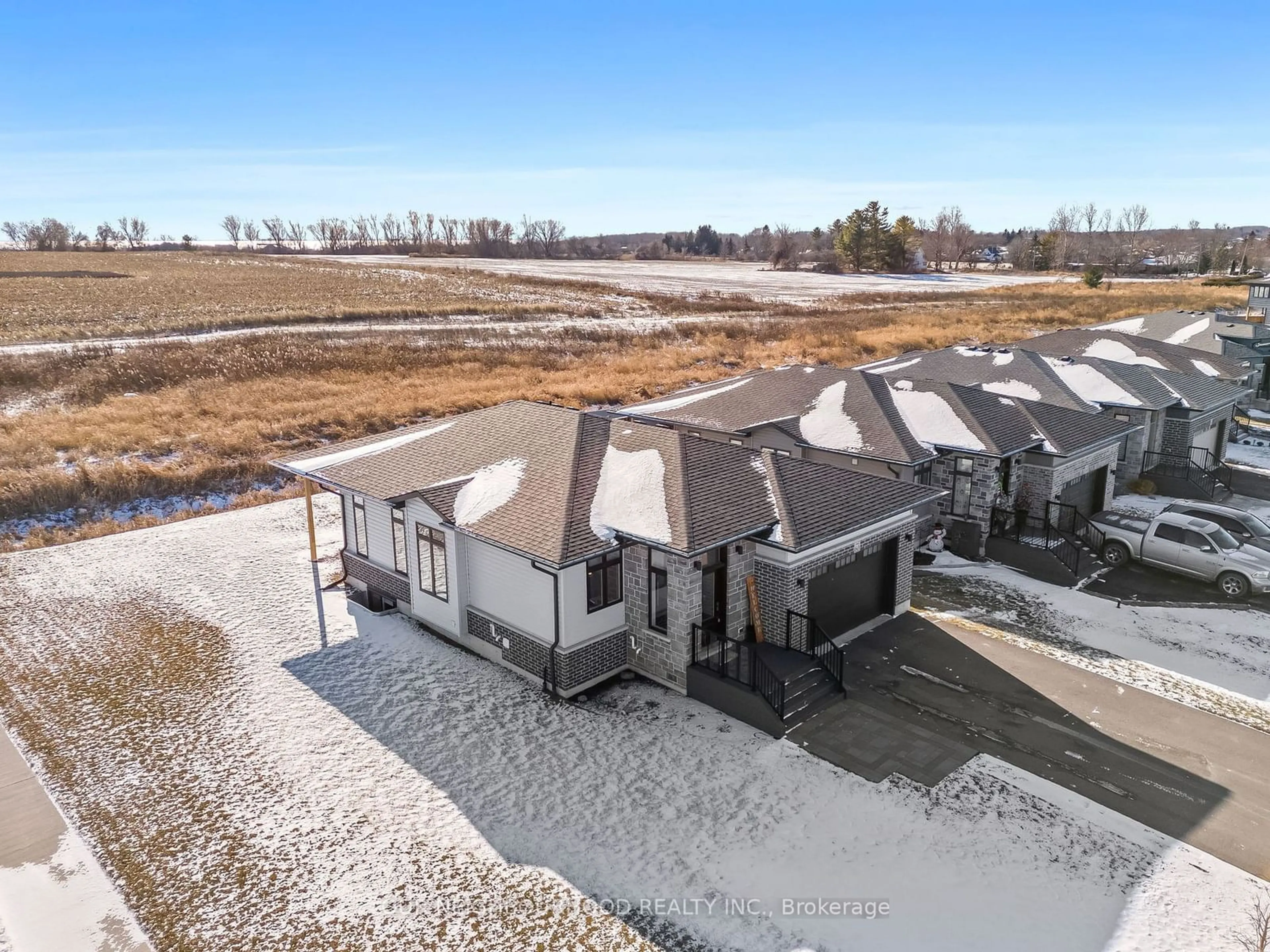 A pic from outside/outdoor area/front of a property/back of a property/a pic from drone, water/lake/river/ocean view for 60 Streamside Dr, Cramahe Ontario K0K 1S0