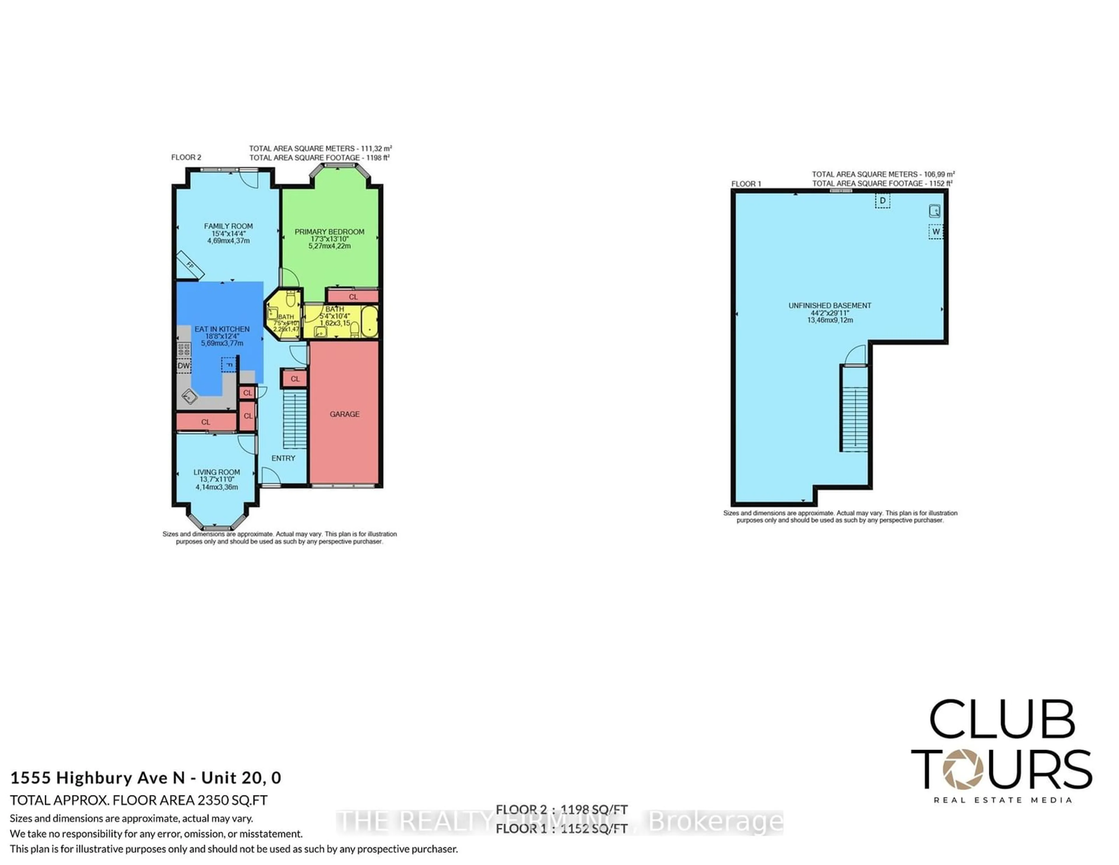 Floor plan for 1555 Highbury Ave #20, London Ontario N5Y 5R2