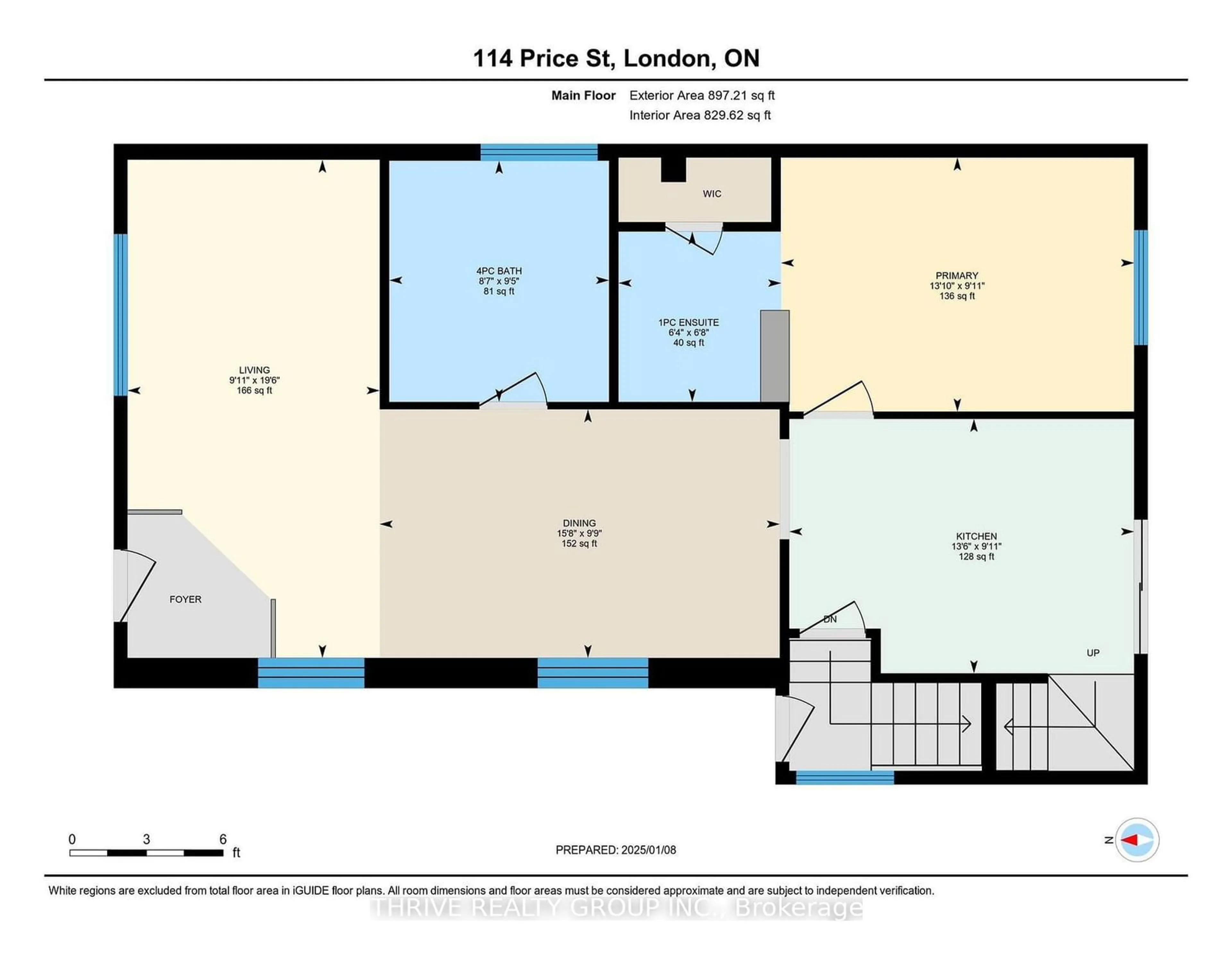 Floor plan for 114 Price St, London Ontario N5Z 2J3