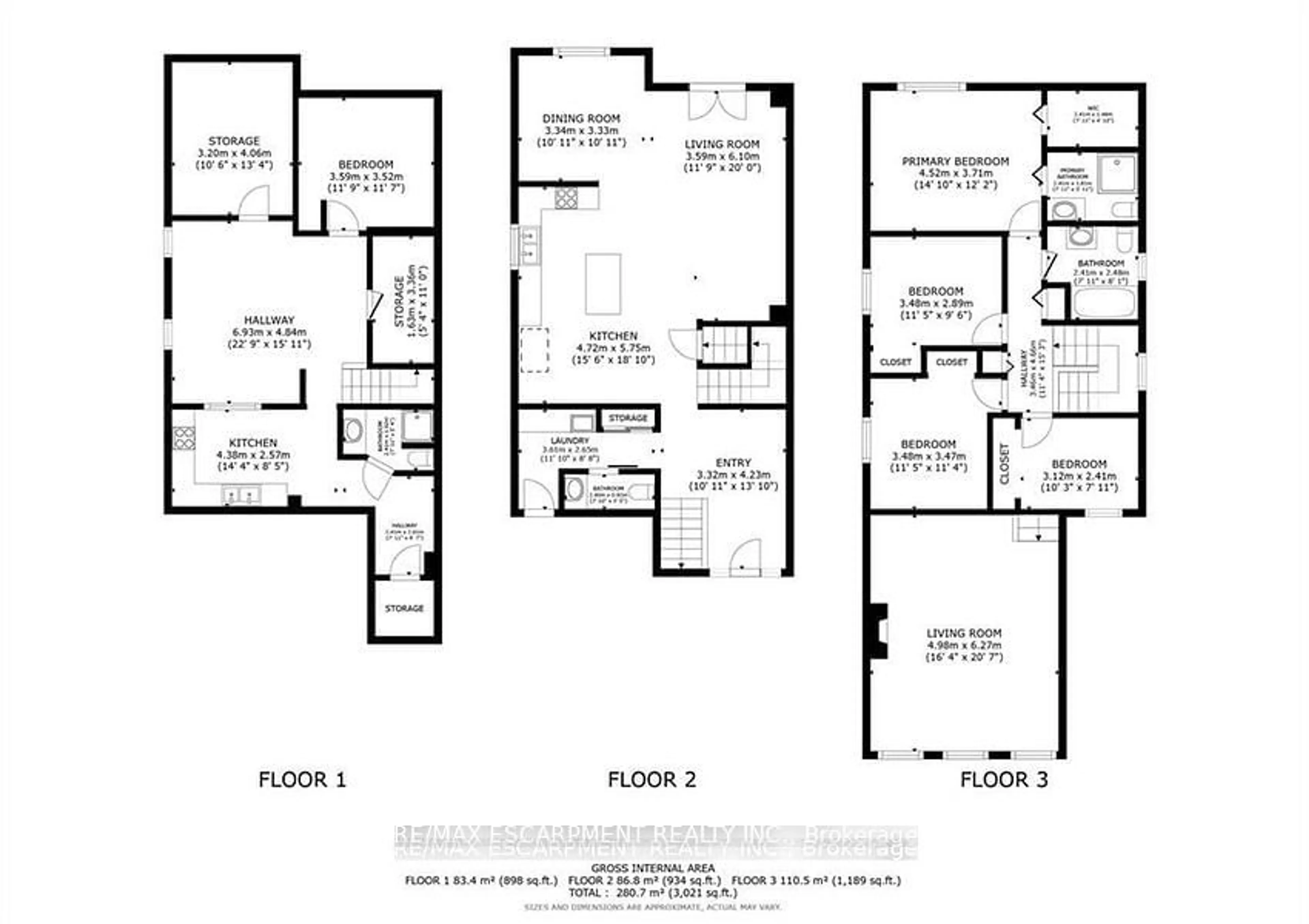 Floor plan for 24 Spartan Ave, Hamilton Ontario L8E 4M7