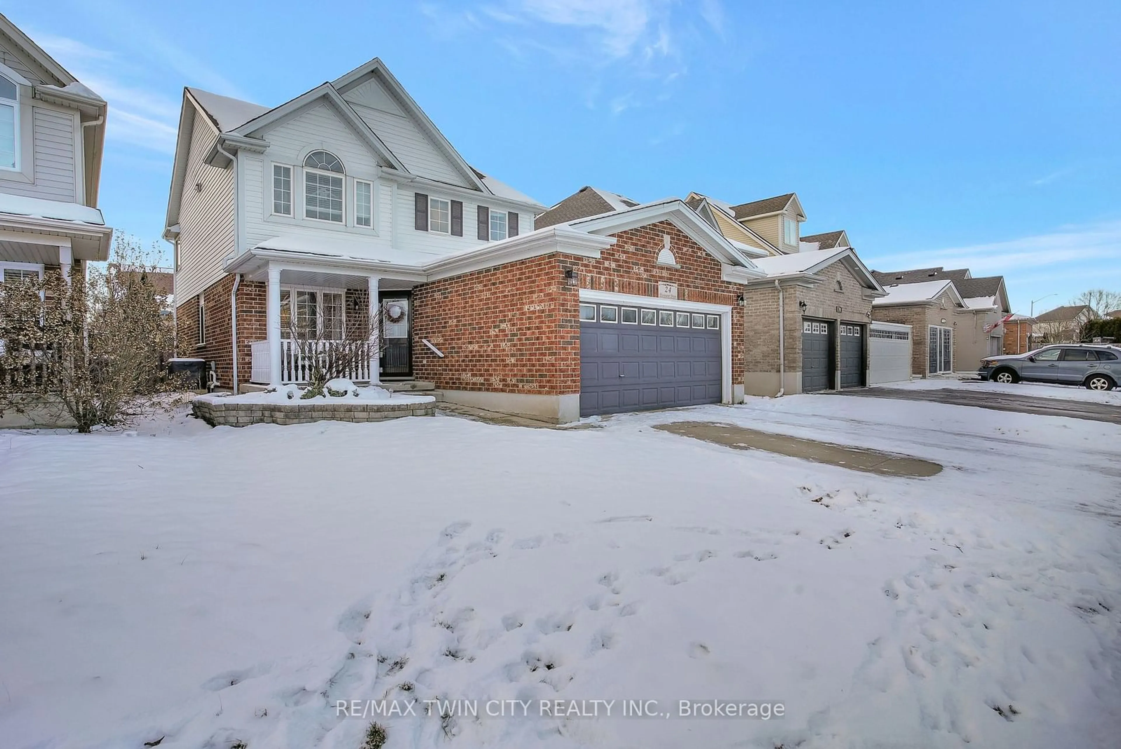 A pic from outside/outdoor area/front of a property/back of a property/a pic from drone, street for 24 BLUEWATER Dr, Cambridge Ontario N3C 4H9