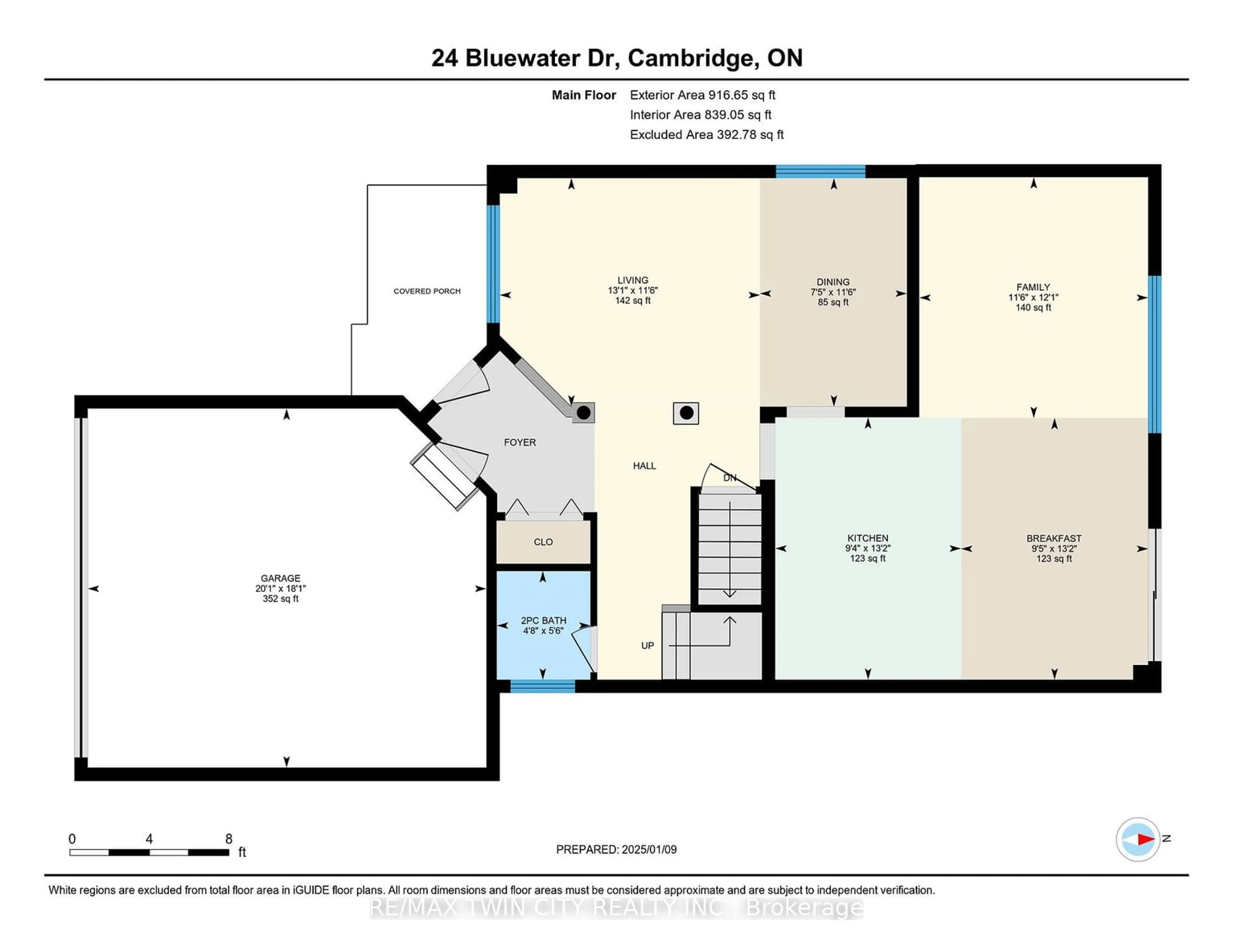 Floor plan for 24 BLUEWATER Dr, Cambridge Ontario N3C 4H9