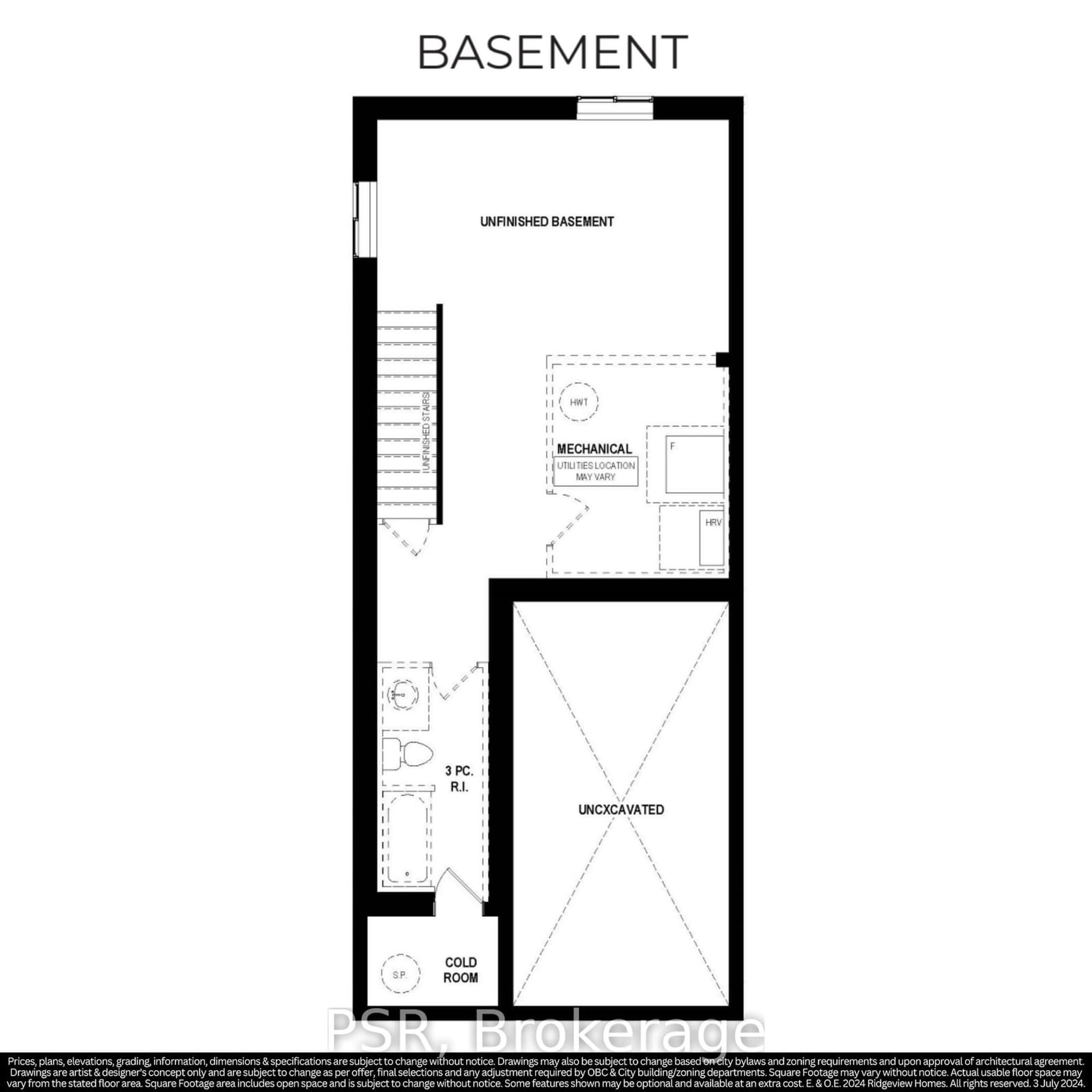 Floor plan for Lot B9 Rivergreen Cres, Cambridge Ontario N1S 0E3