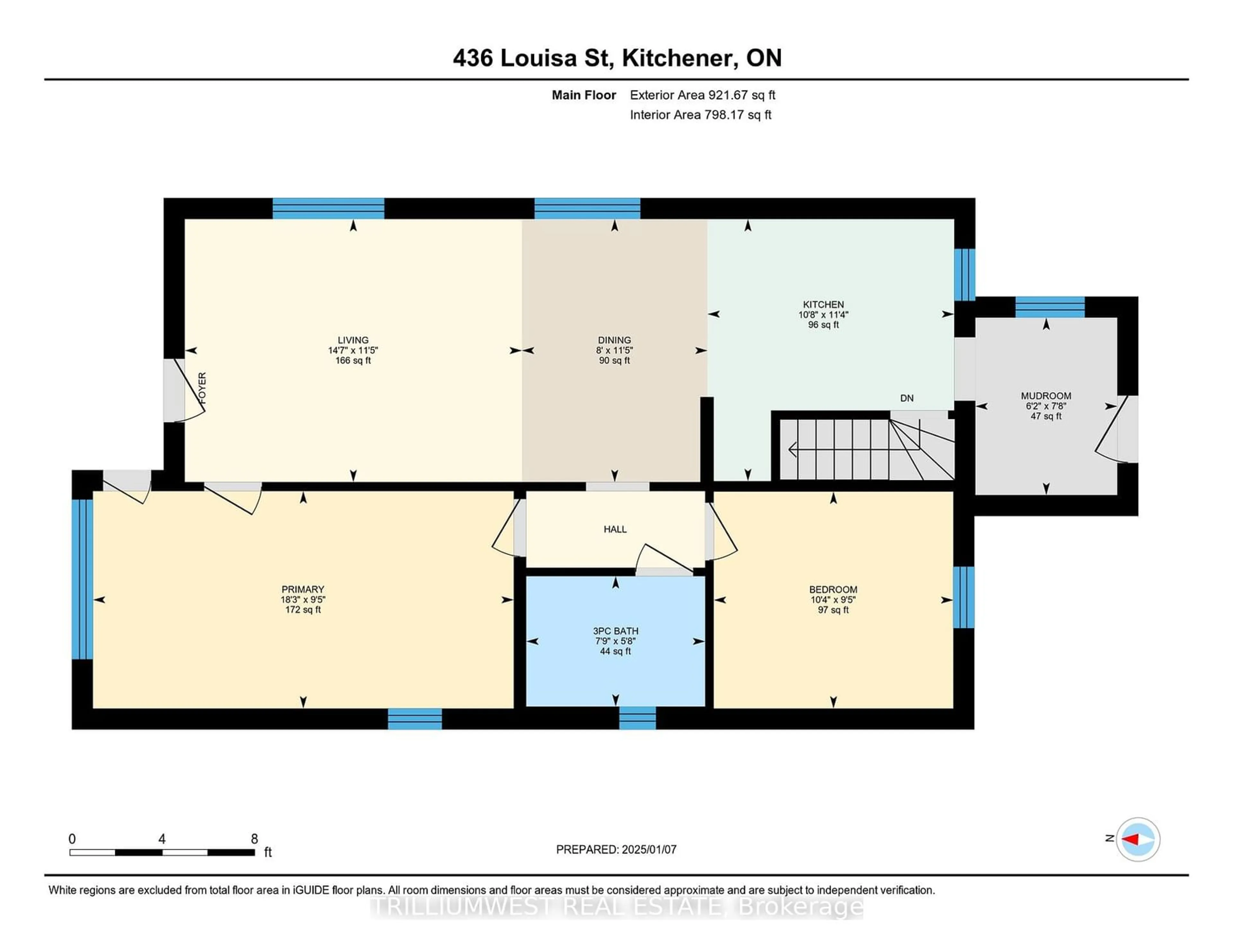 Floor plan for 436 Louisa St, Kitchener Ontario N2H 5N5