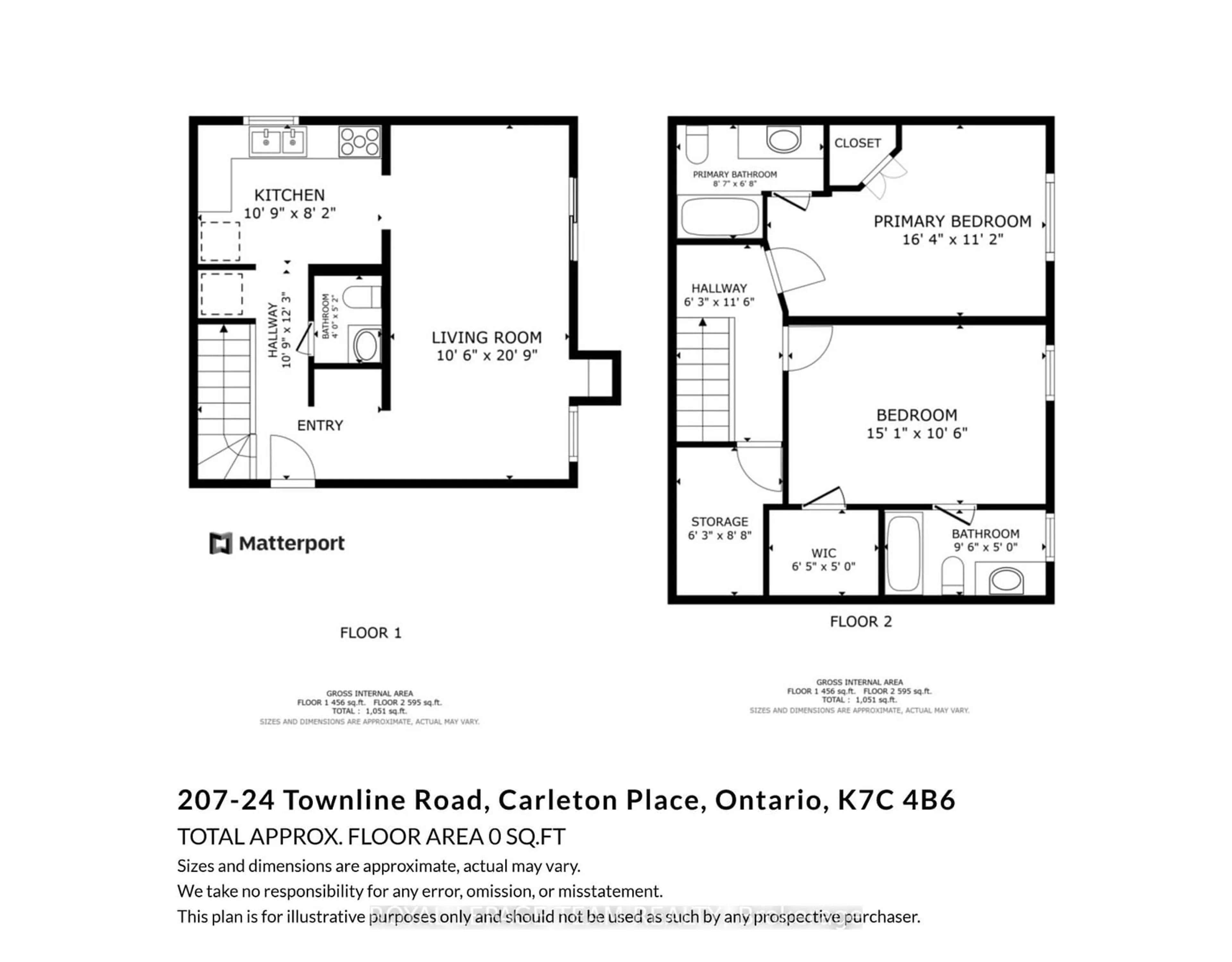 Floor plan for 24 Townline Rd #207, Carleton Place Ontario K7C 4B6