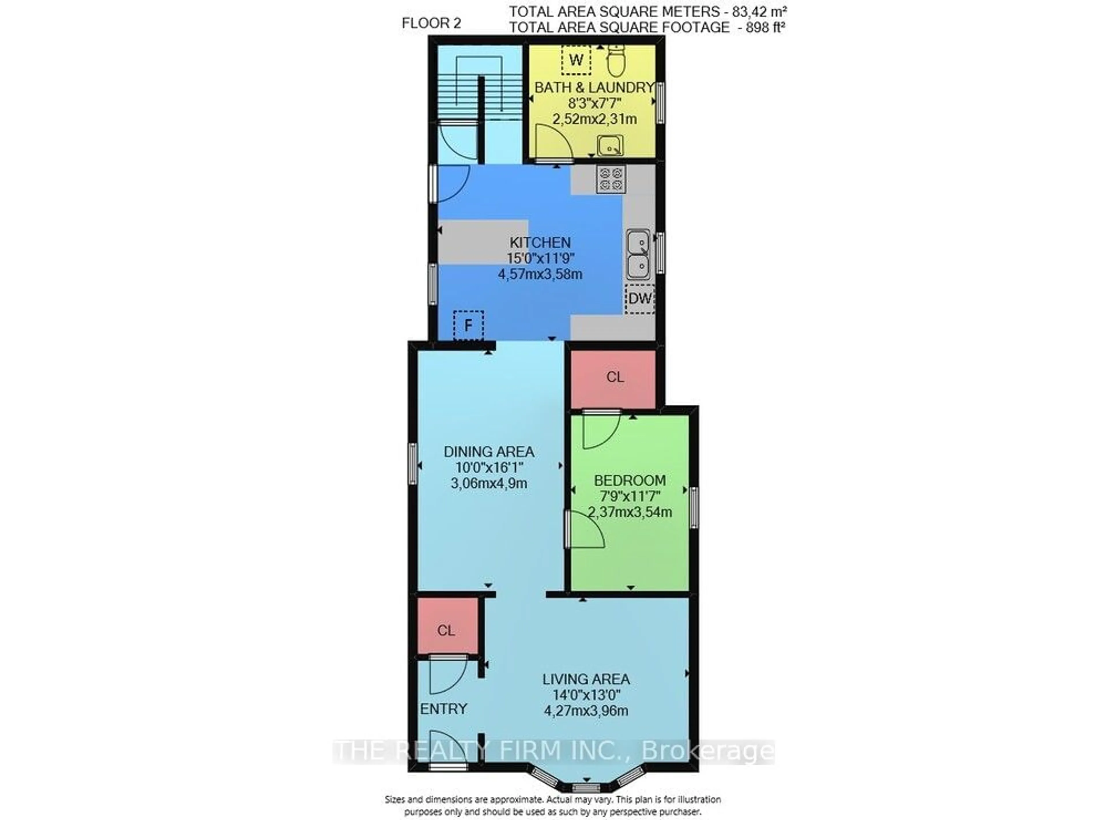 Floor plan for 893 Queens Ave, London Ontario N5W 3H9