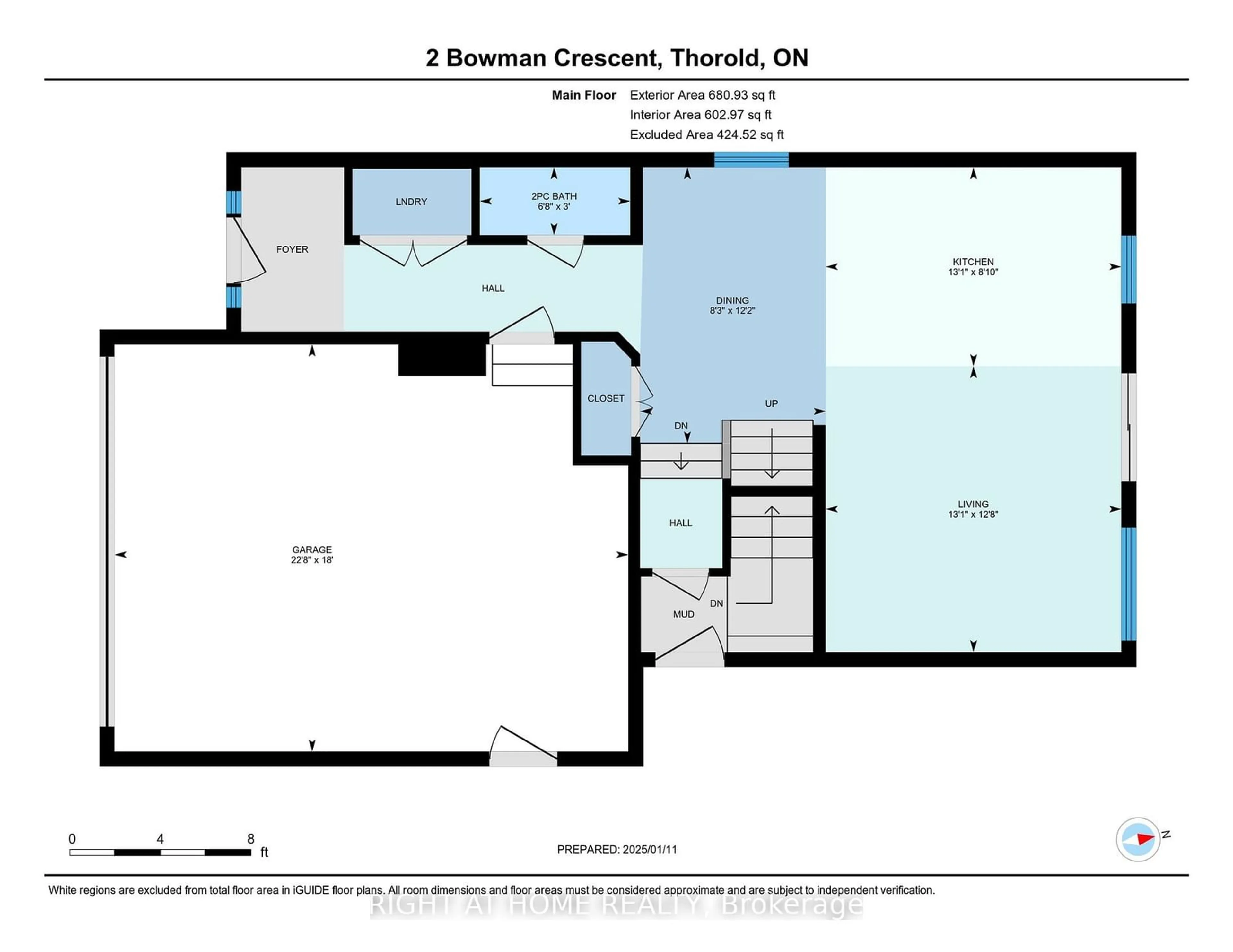 Floor plan for 2 Bowman Cres, Thorold Ontario L2V 0G2