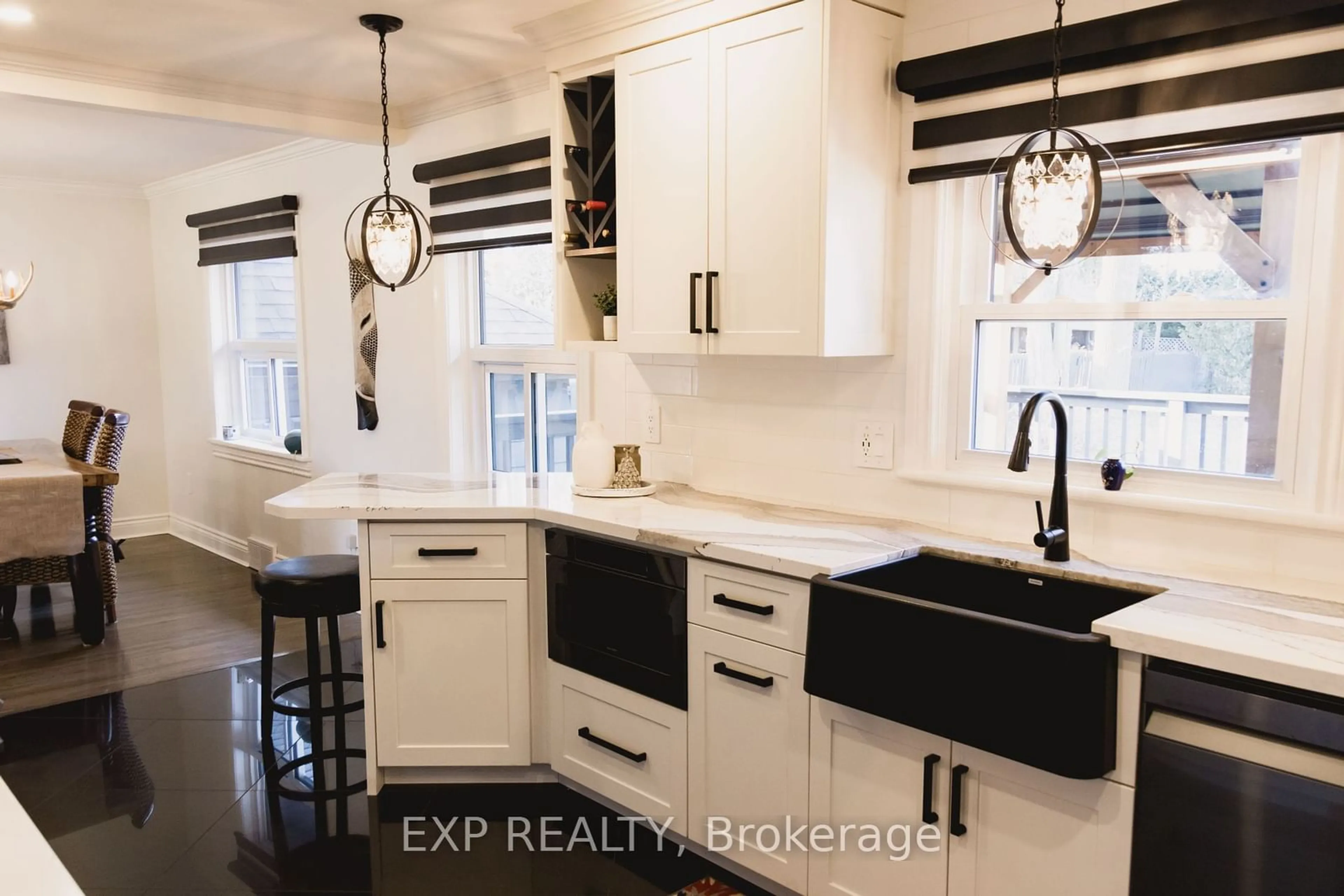 Contemporary kitchen, ceramic/tile floor for 1059 Ontario St, Cobourg Ontario K9A 3C8