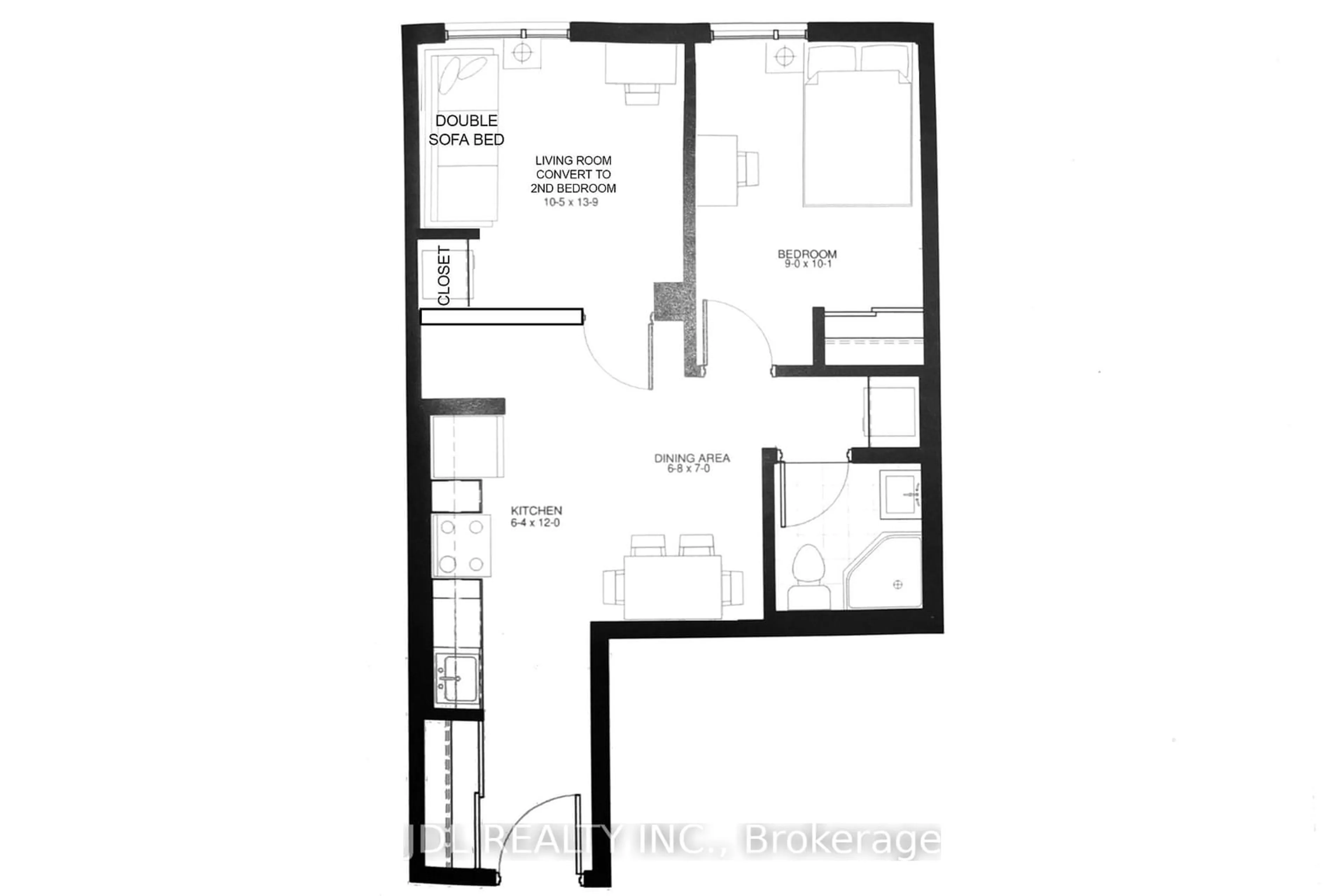 Floor plan for 246 Lester St #301, Waterloo Ontario N2L 3W5