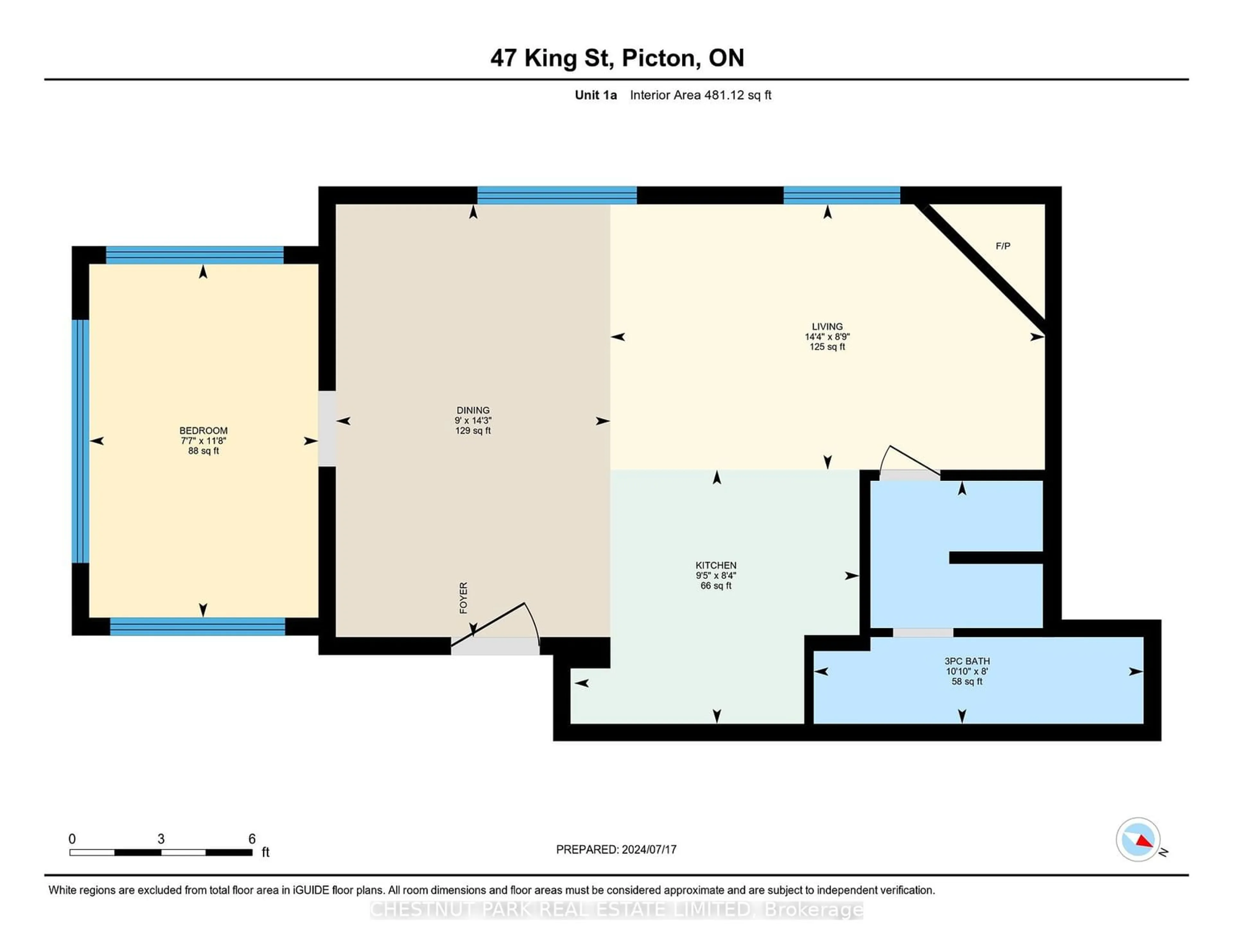 Floor plan for 47 King St, Prince Edward County Ontario K0K 2T0