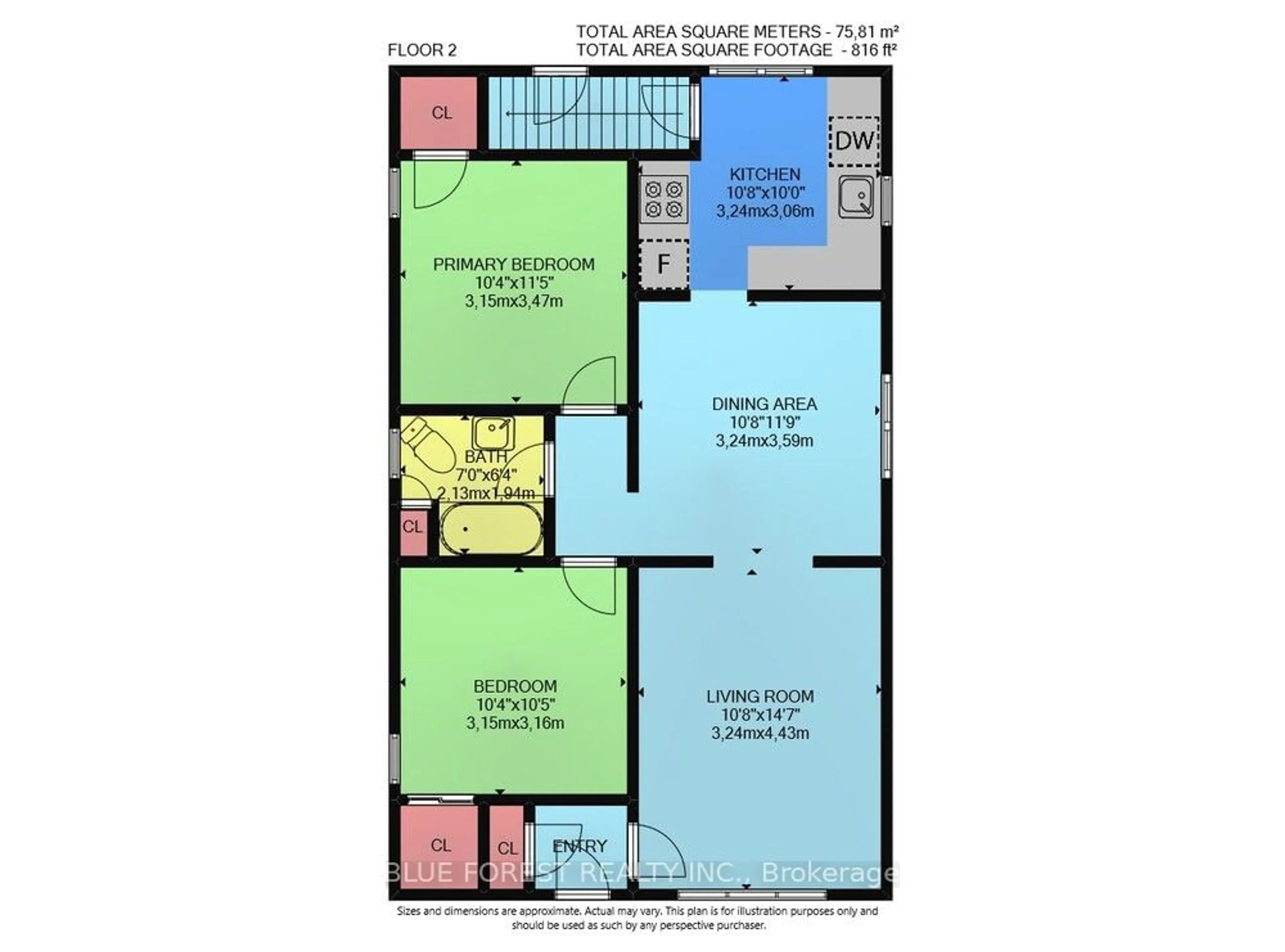 Floor plan for 773 Curry St, London Ontario N5Y 1N5