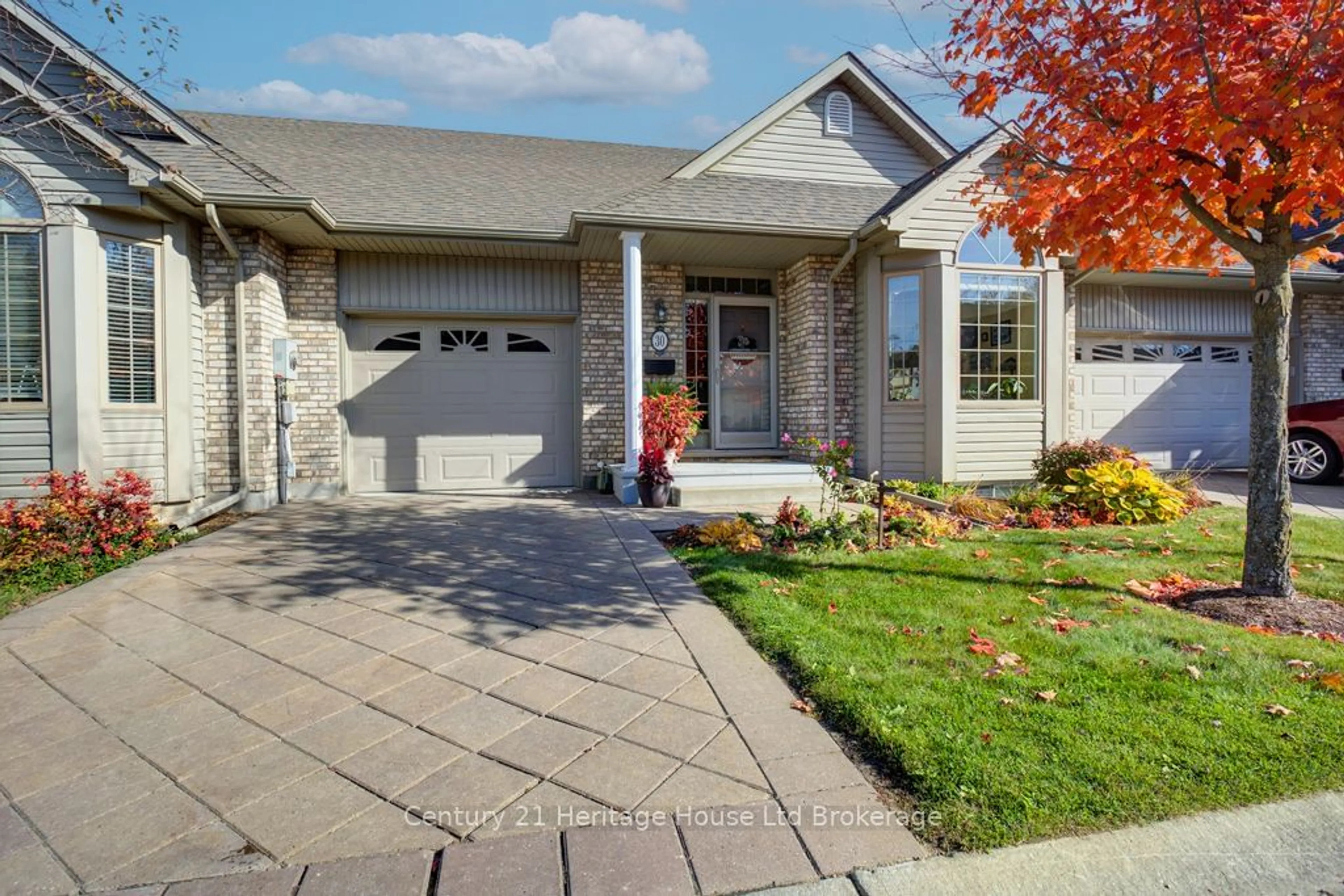 Home with brick exterior material, street for 500 Lakeview Dr #30, Woodstock Ontario N4T 1W4