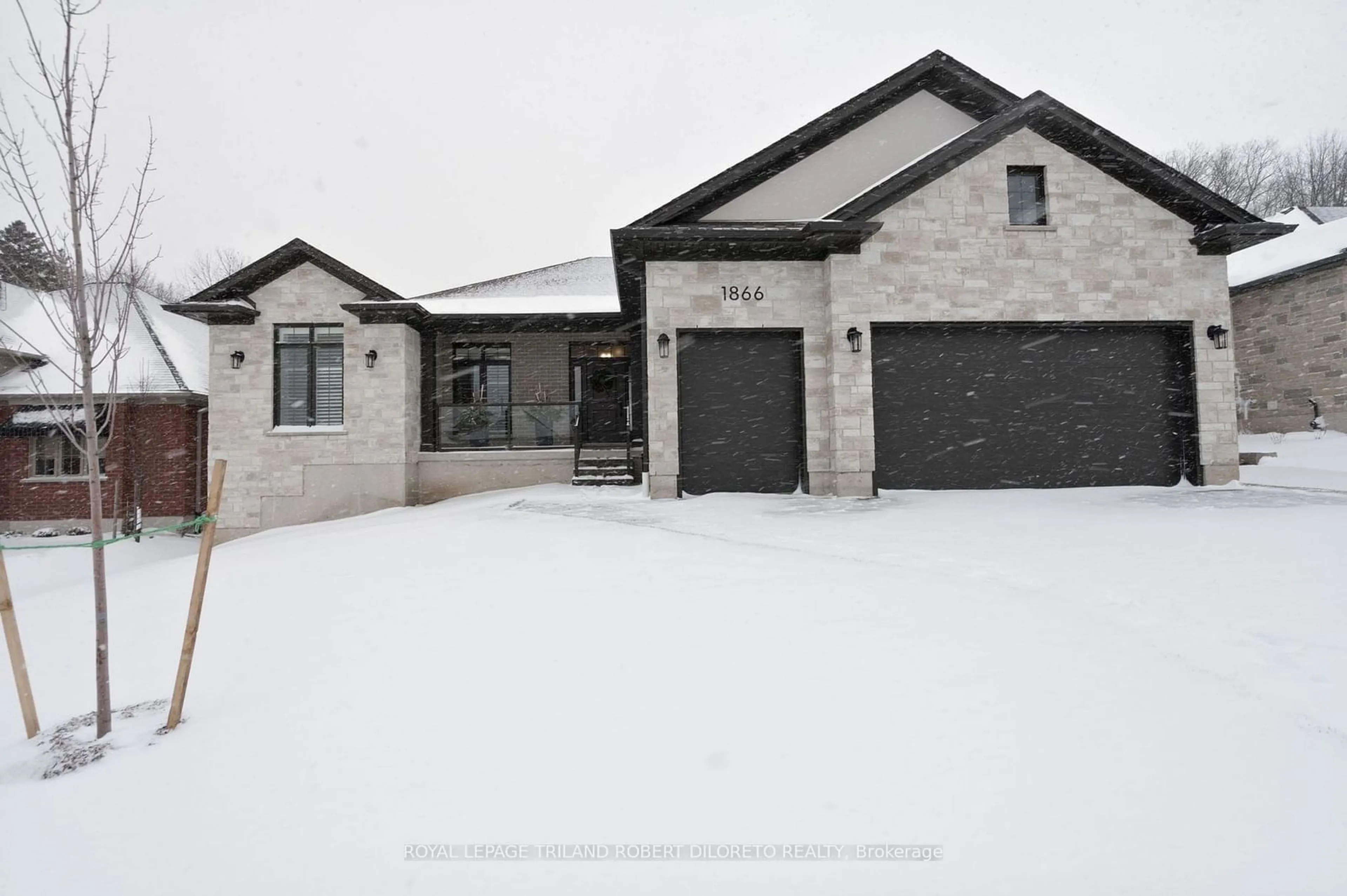 Home with brick exterior material, street for 1866 Sandy Somerville Lane, London Ontario N6K 5R1