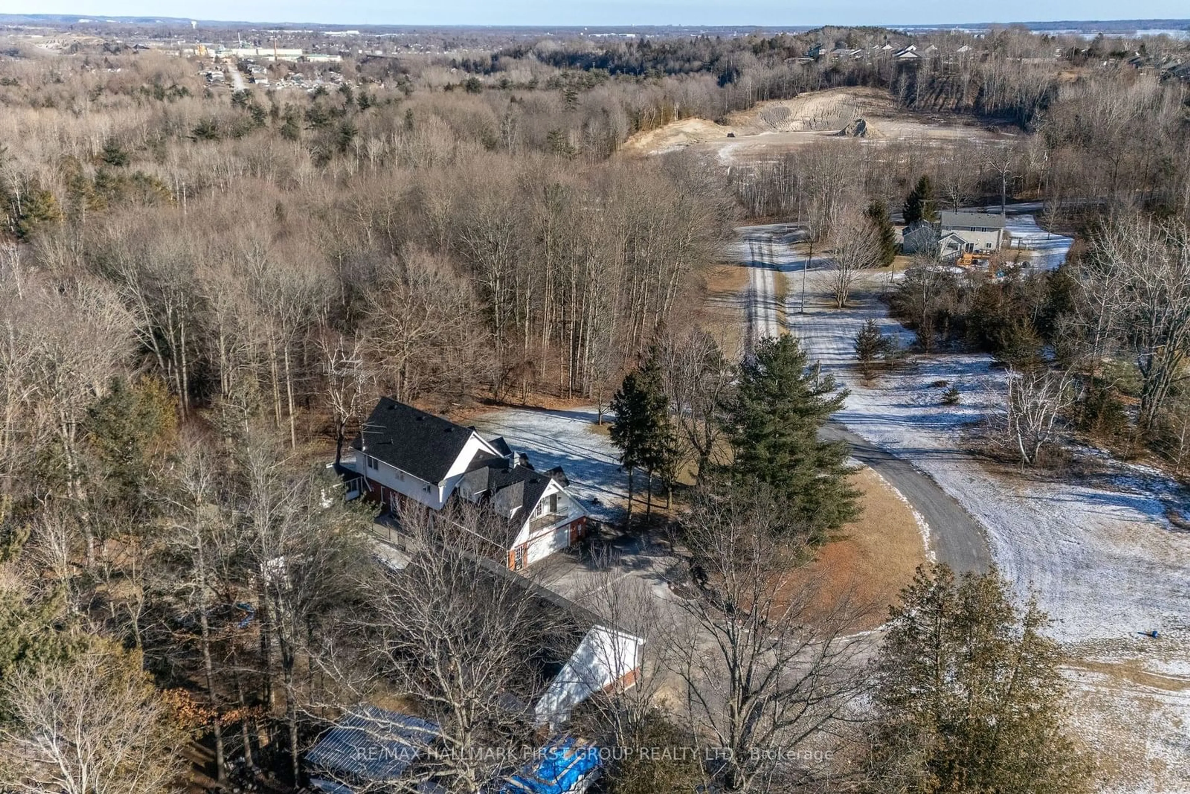 A pic from outside/outdoor area/front of a property/back of a property/a pic from drone, unknown for 576 2nd Dug Hill Rd, Quinte West Ontario K8V 0B7