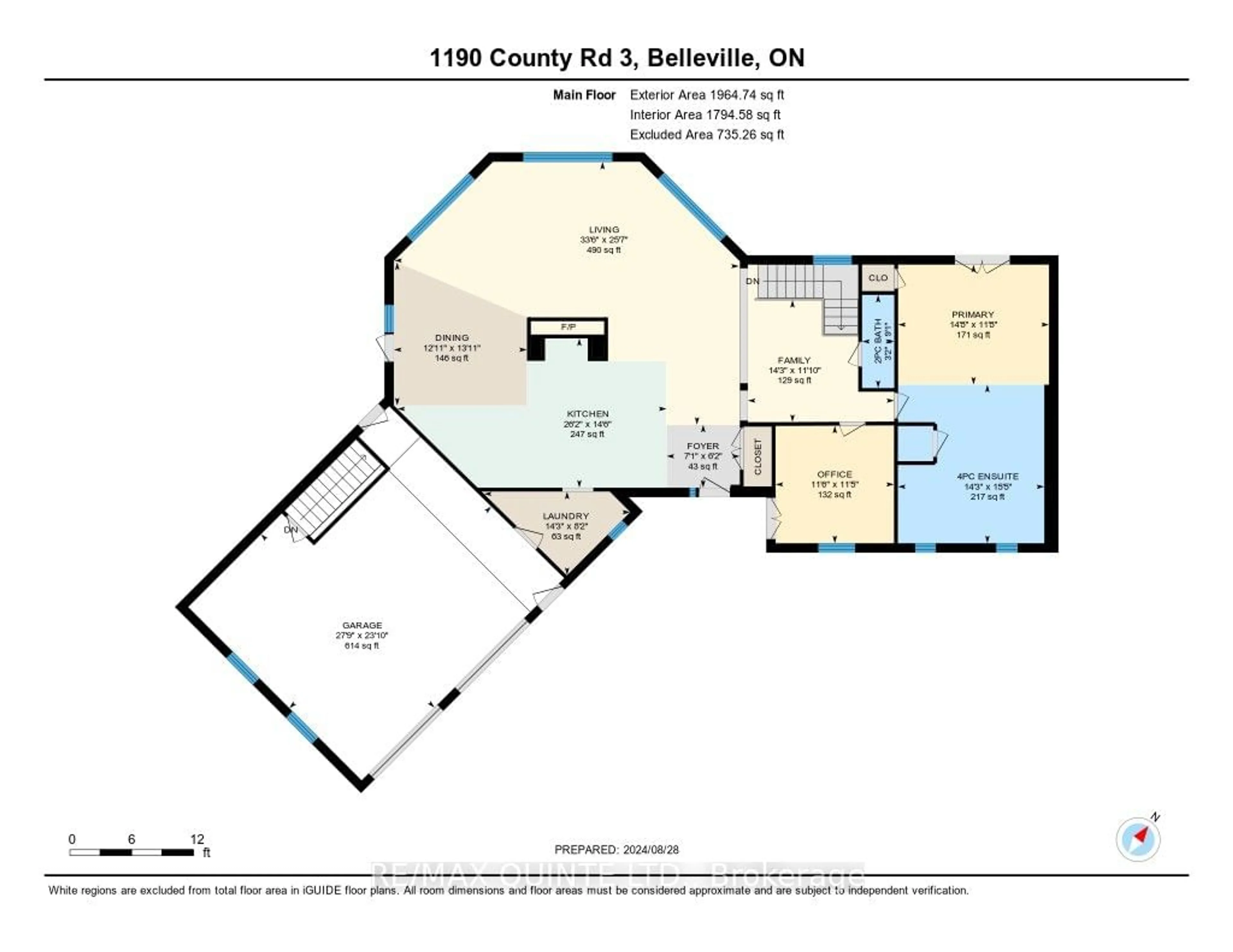 Floor plan for 1190 County 3 Rd, Prince Edward County Ontario K8N 4Z1