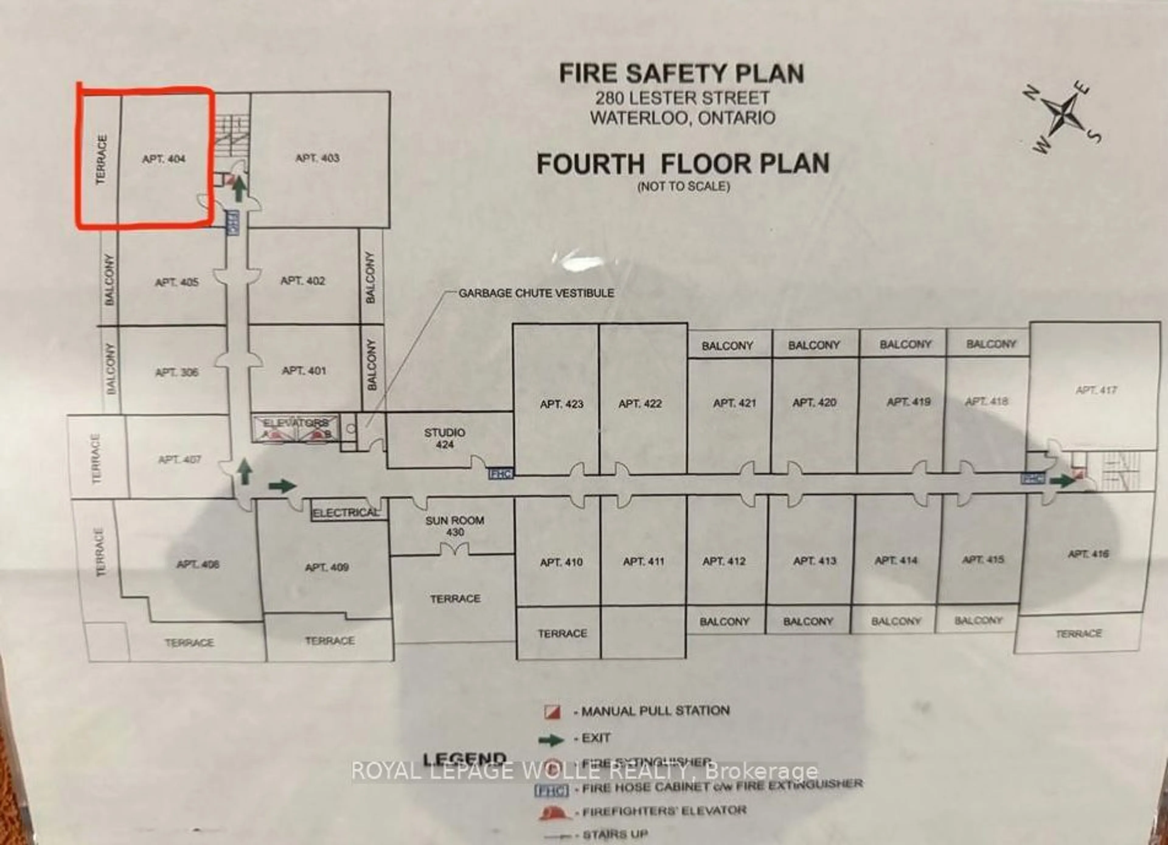 Floor plan for 280 Lester St #404, Waterloo Ontario N2L 0G2