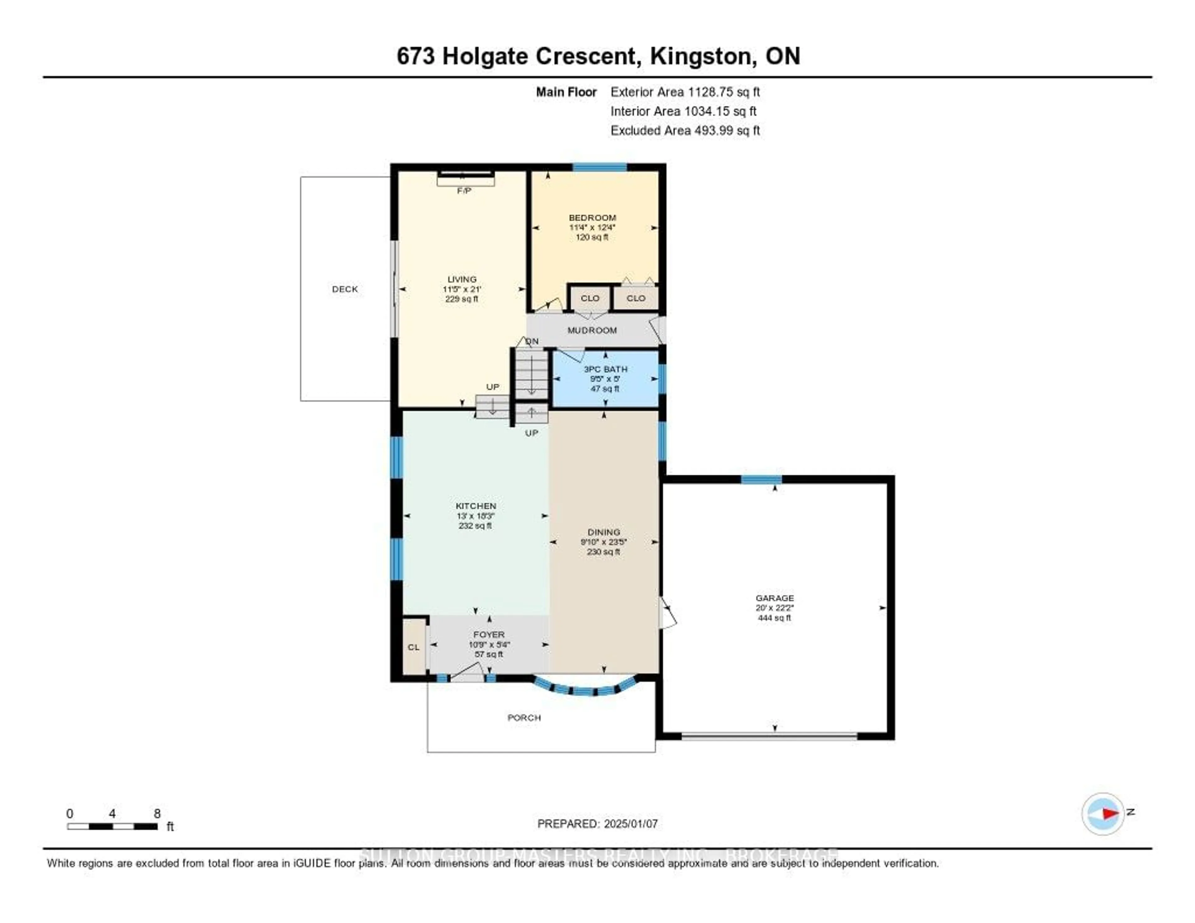 Floor plan for 673 Holgate Cres, Kingston Ontario K7M 5A7