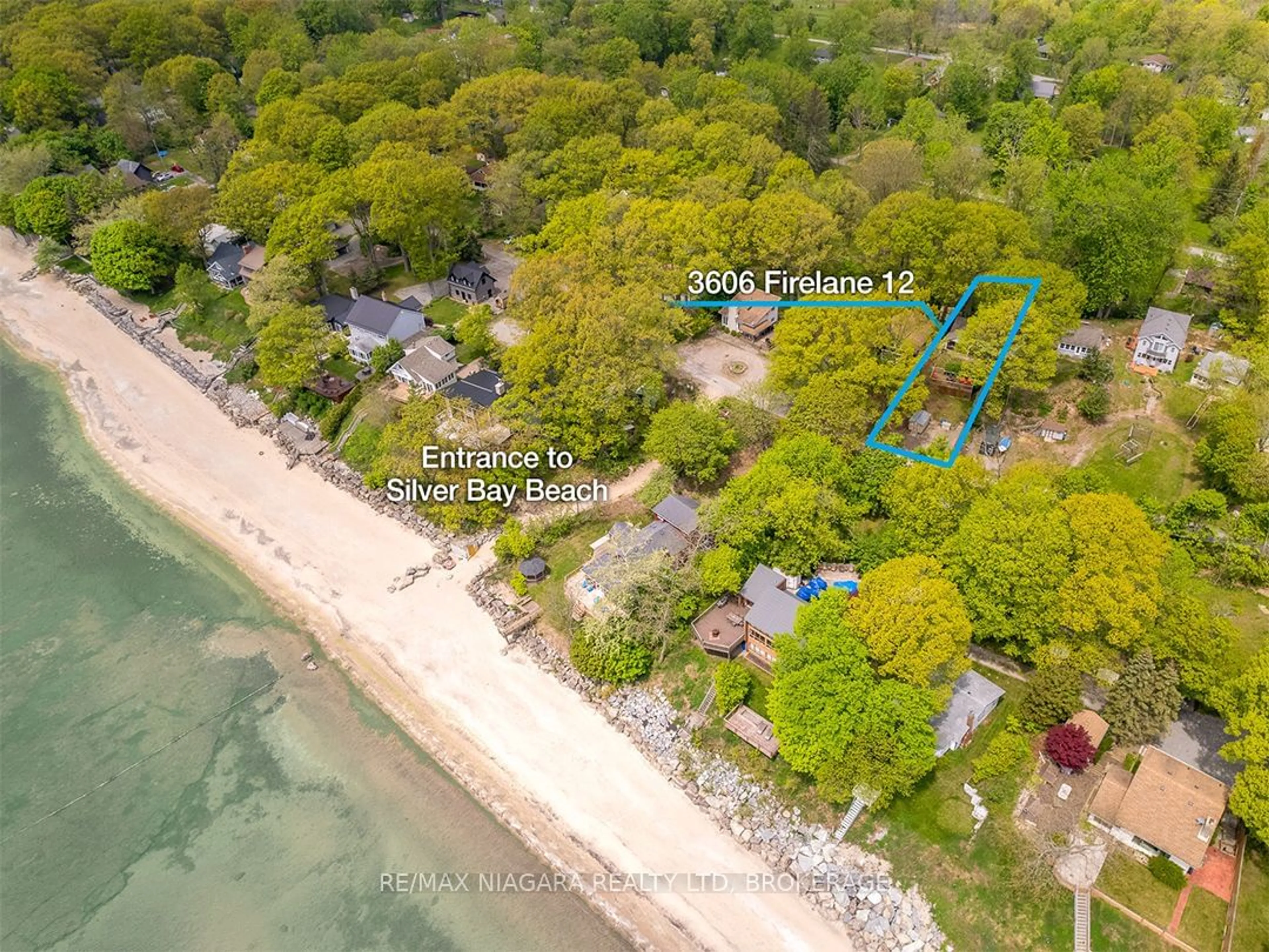 A pic from outside/outdoor area/front of a property/back of a property/a pic from drone, water/lake/river/ocean view for 3606 Firelane 12 Rd, Port Colborne Ontario L3K 5V3