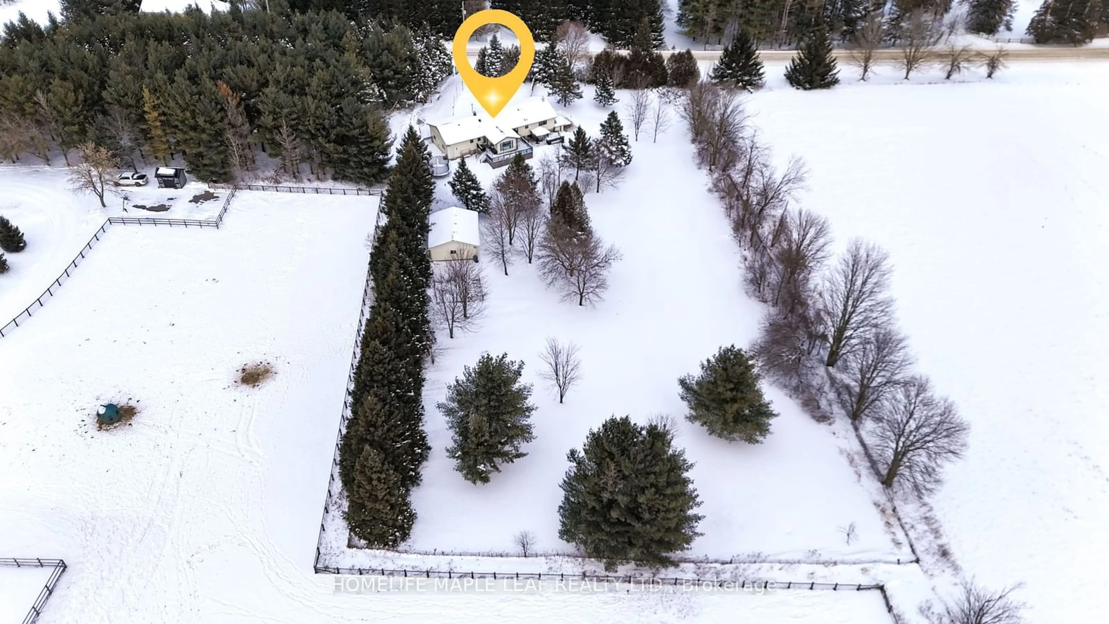 A pic from outside/outdoor area/front of a property/back of a property/a pic from drone, forest/trees view for 5702 Sixth Line, Erin Ontario N0B 1Z0