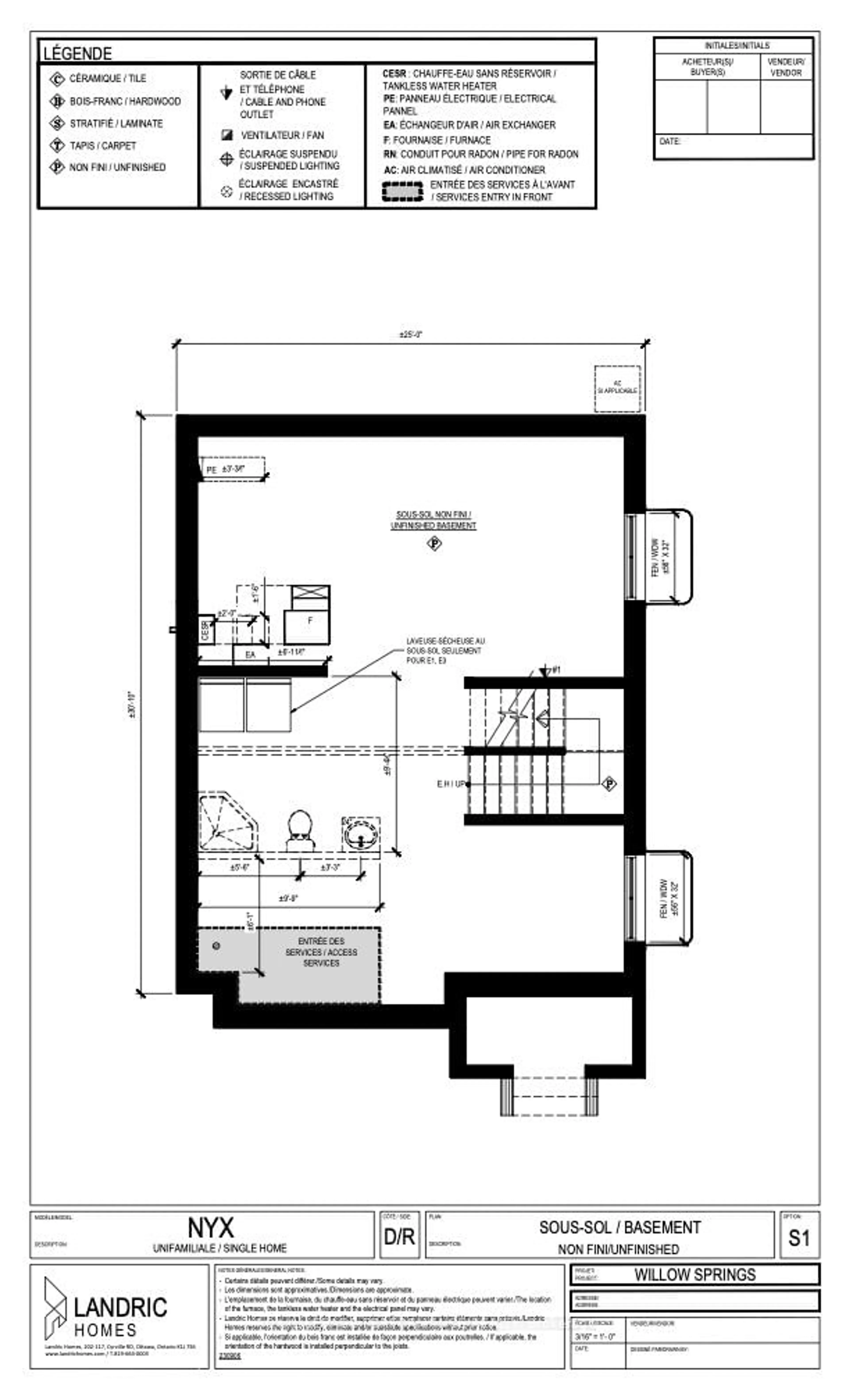 Floor plan for Lot 7C Juniper St, The Nation Ontario K0A 2M0