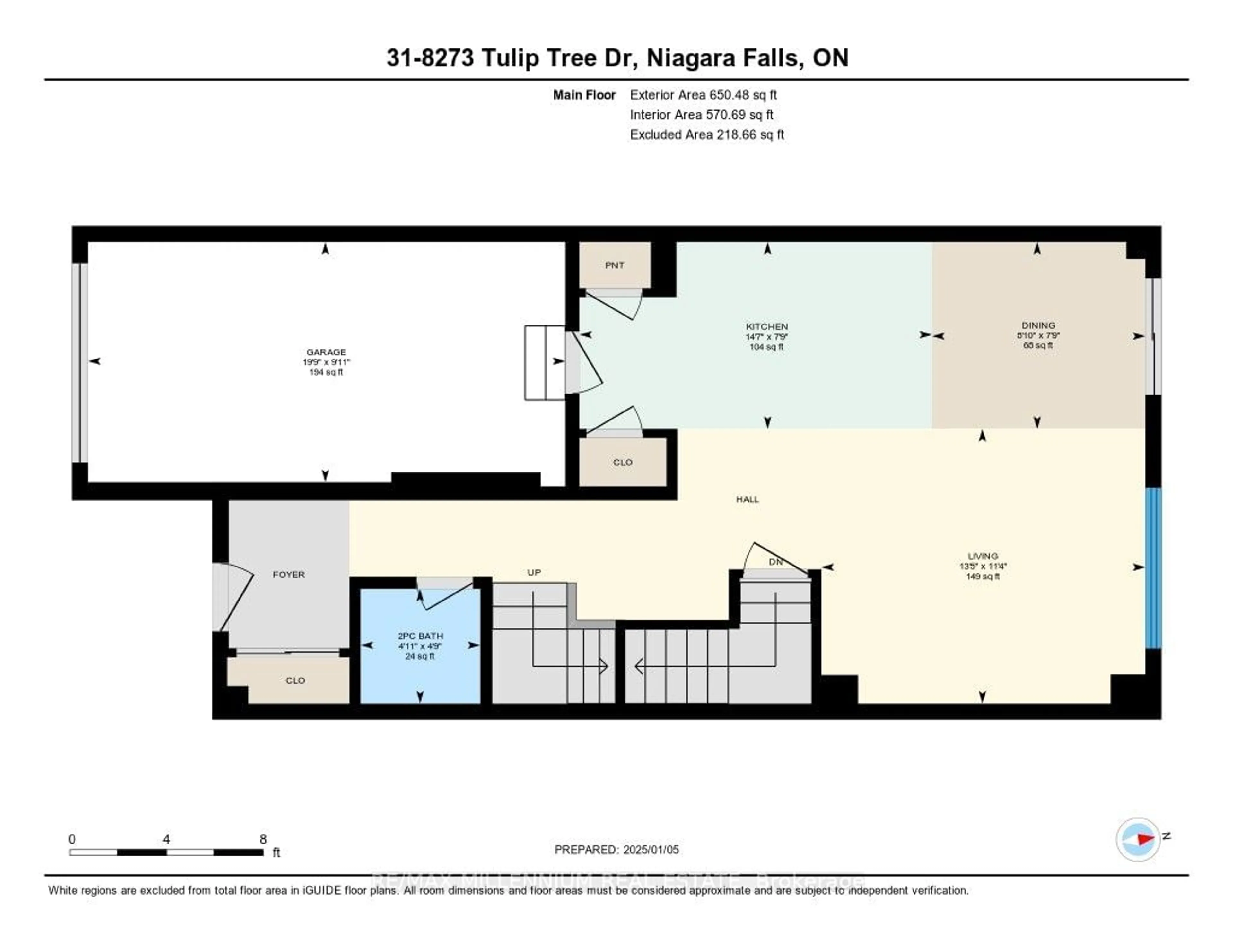 Floor plan for 8273 Tulip Tree Dr #31, Niagara Falls Ontario L2H 3S8