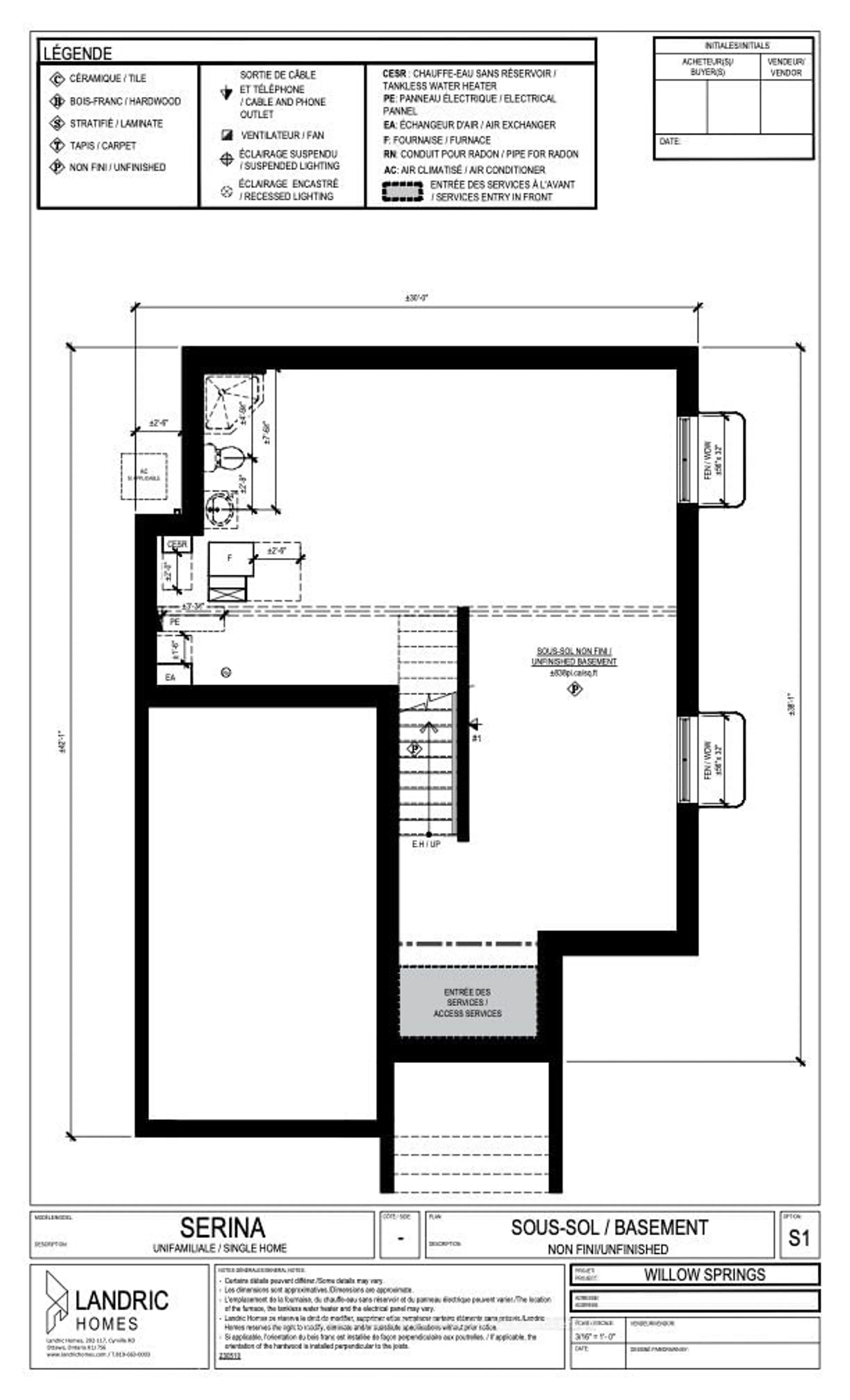 Floor plan for Lot 7A Juniper St, The Nation Ontario K0A 2M0