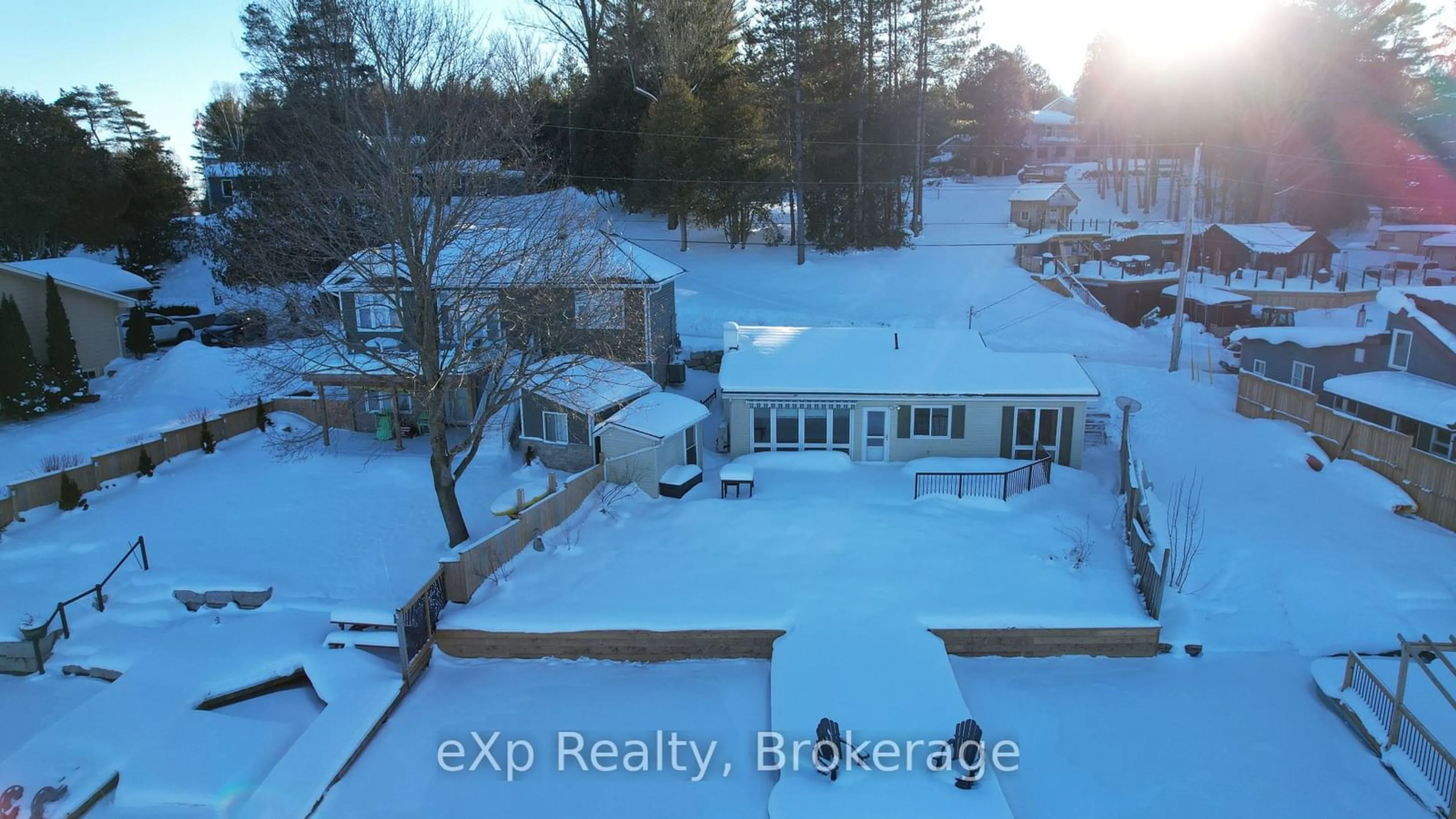 A pic from outside/outdoor area/front of a property/back of a property/a pic from drone, unknown for 209 Lake Rosalind Road 2, Brockton Ontario N4N 3B9