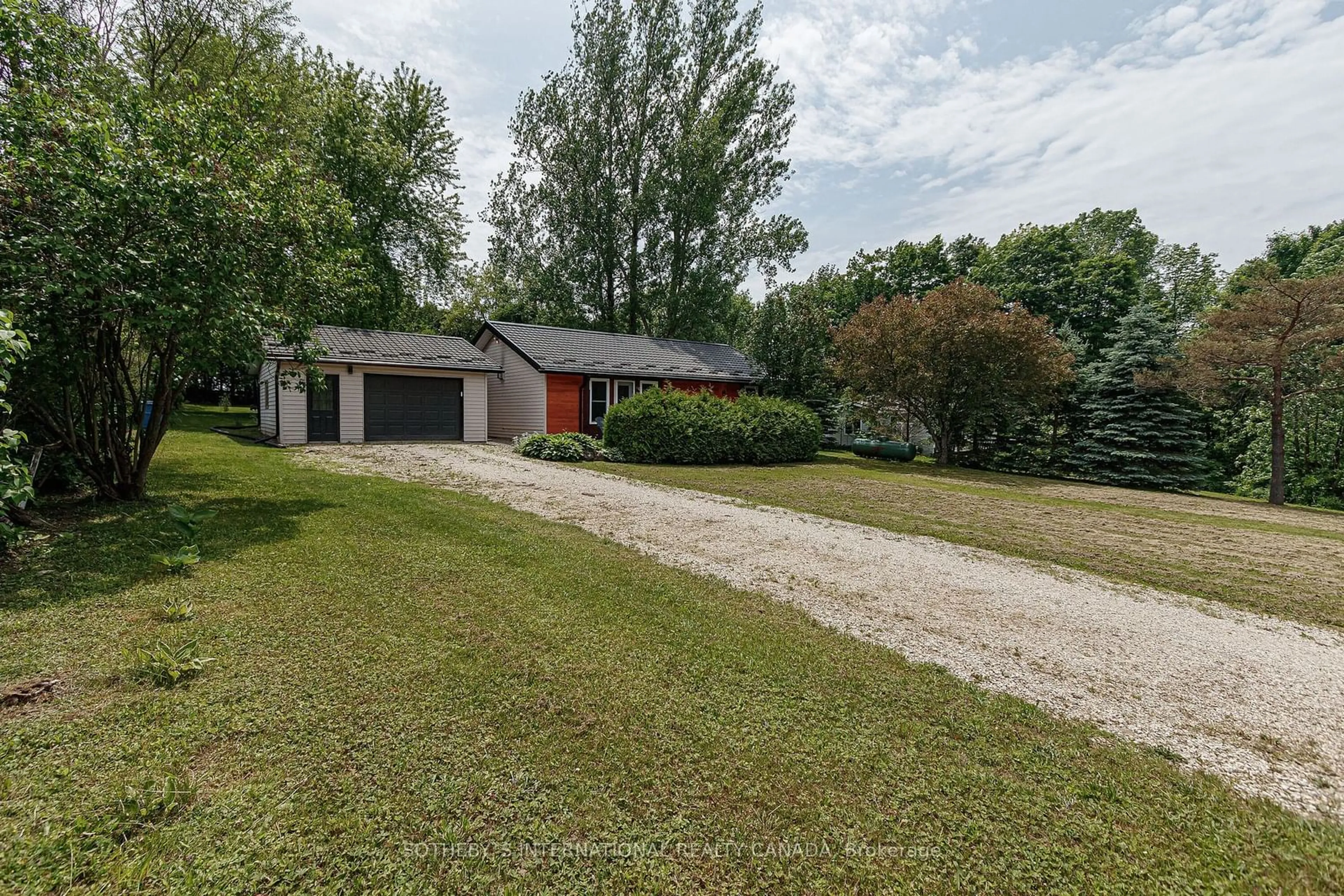 A pic from outside/outdoor area/front of a property/back of a property/a pic from drone, street for 474844 Townsend Lake Rd, West Grey Ontario N0C 1H0