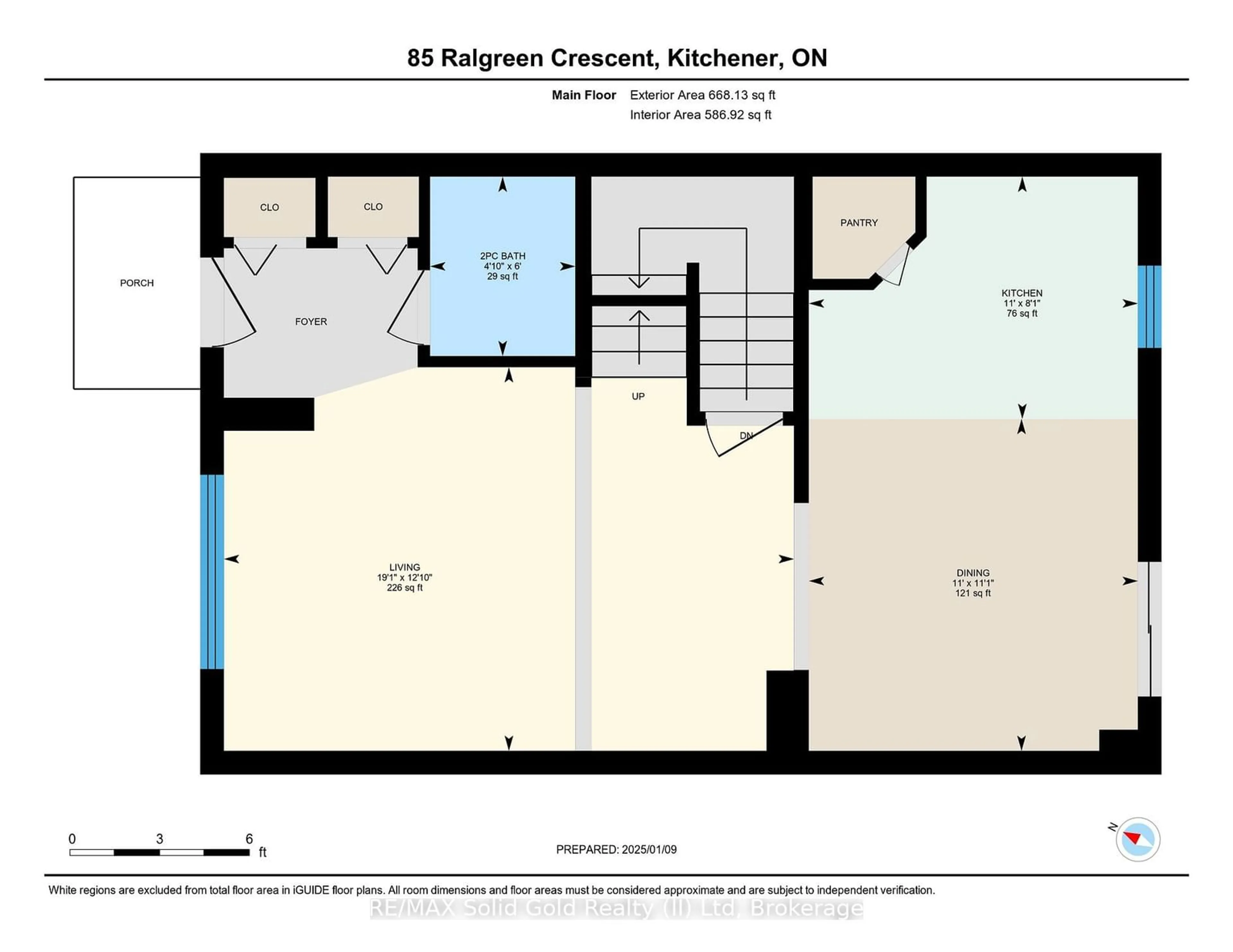 Floor plan for 85 Ralgreen Cres, Kitchener Ontario N2M 1V1