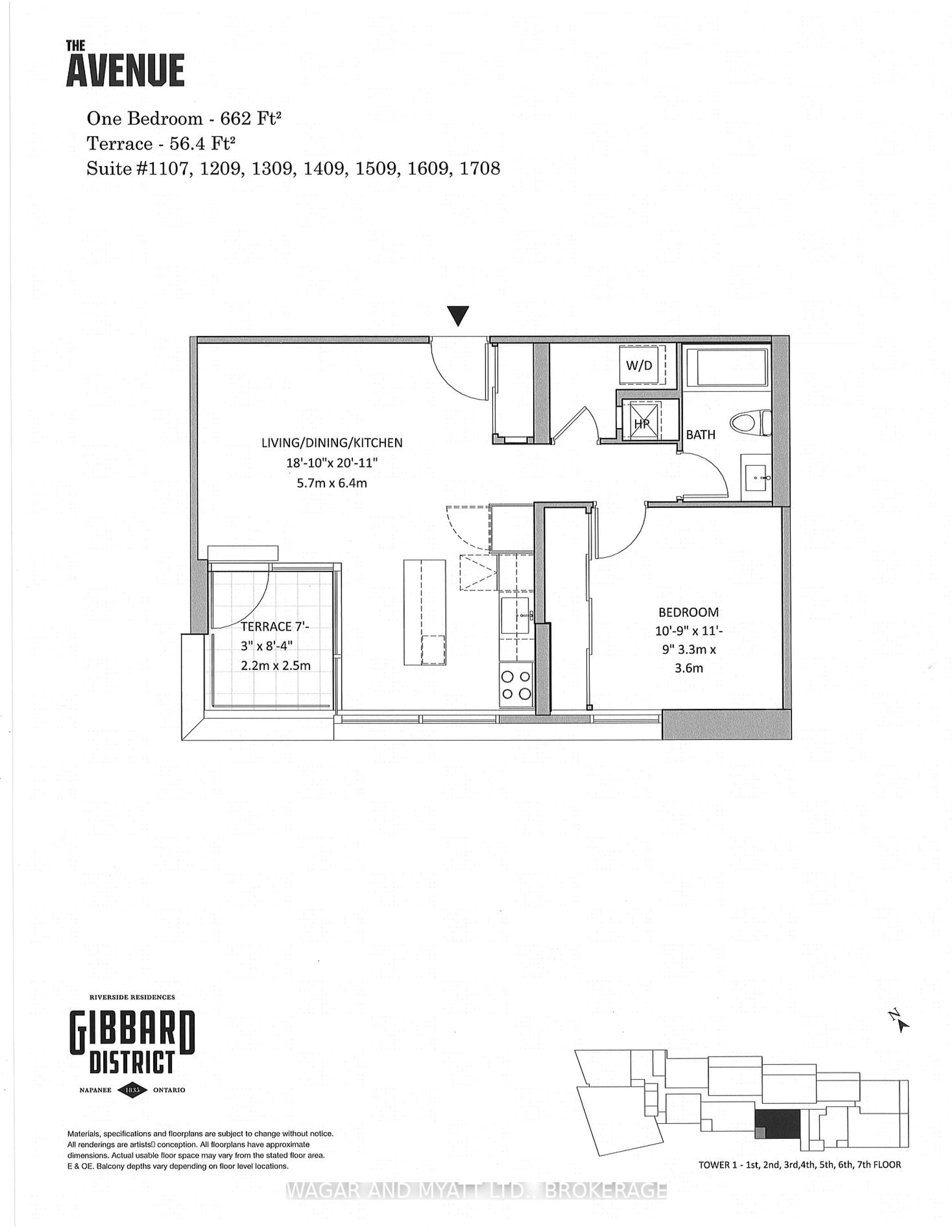 Floor plan for 88 DUNDAS St #1309, Greater Napanee Ontario K7R 1J1