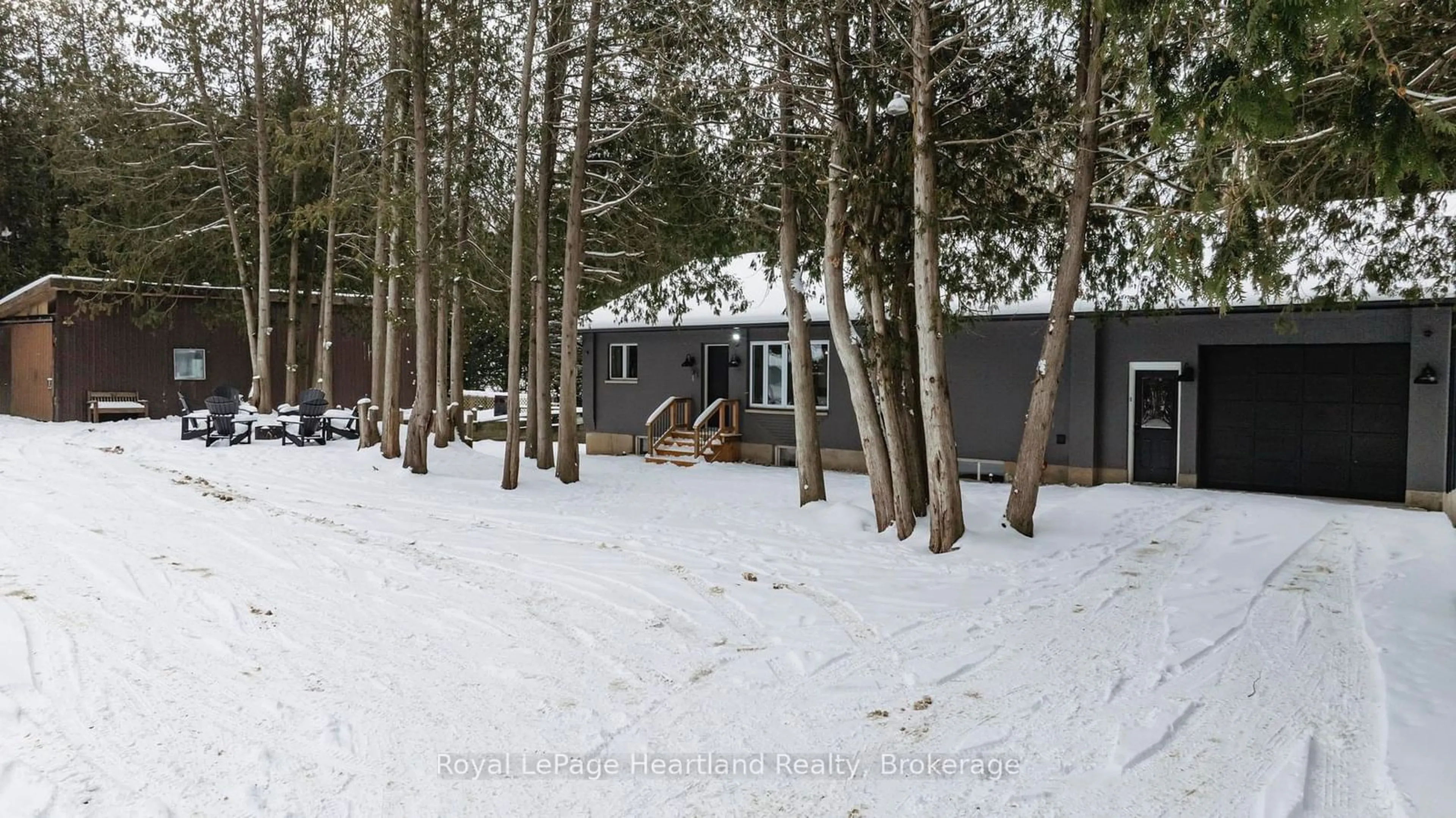 A pic from outside/outdoor area/front of a property/back of a property/a pic from drone, forest/trees view for 78927 Porters Hill Line, Central Huron Ontario N7A 3X8