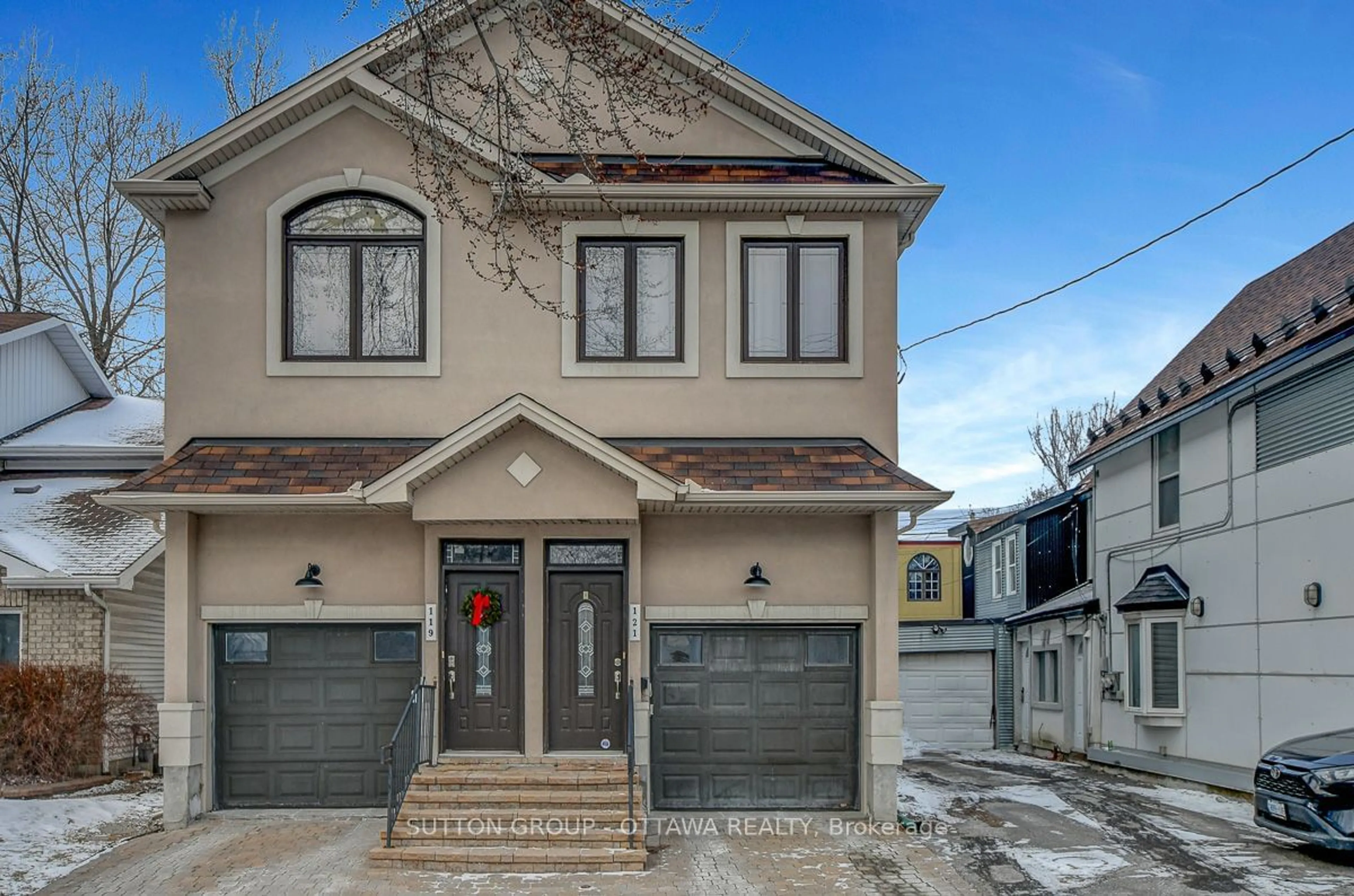 Home with brick exterior material, street for 121 Deschamps Ave, Vanier and Kingsview Park Ontario K1L 5Z8