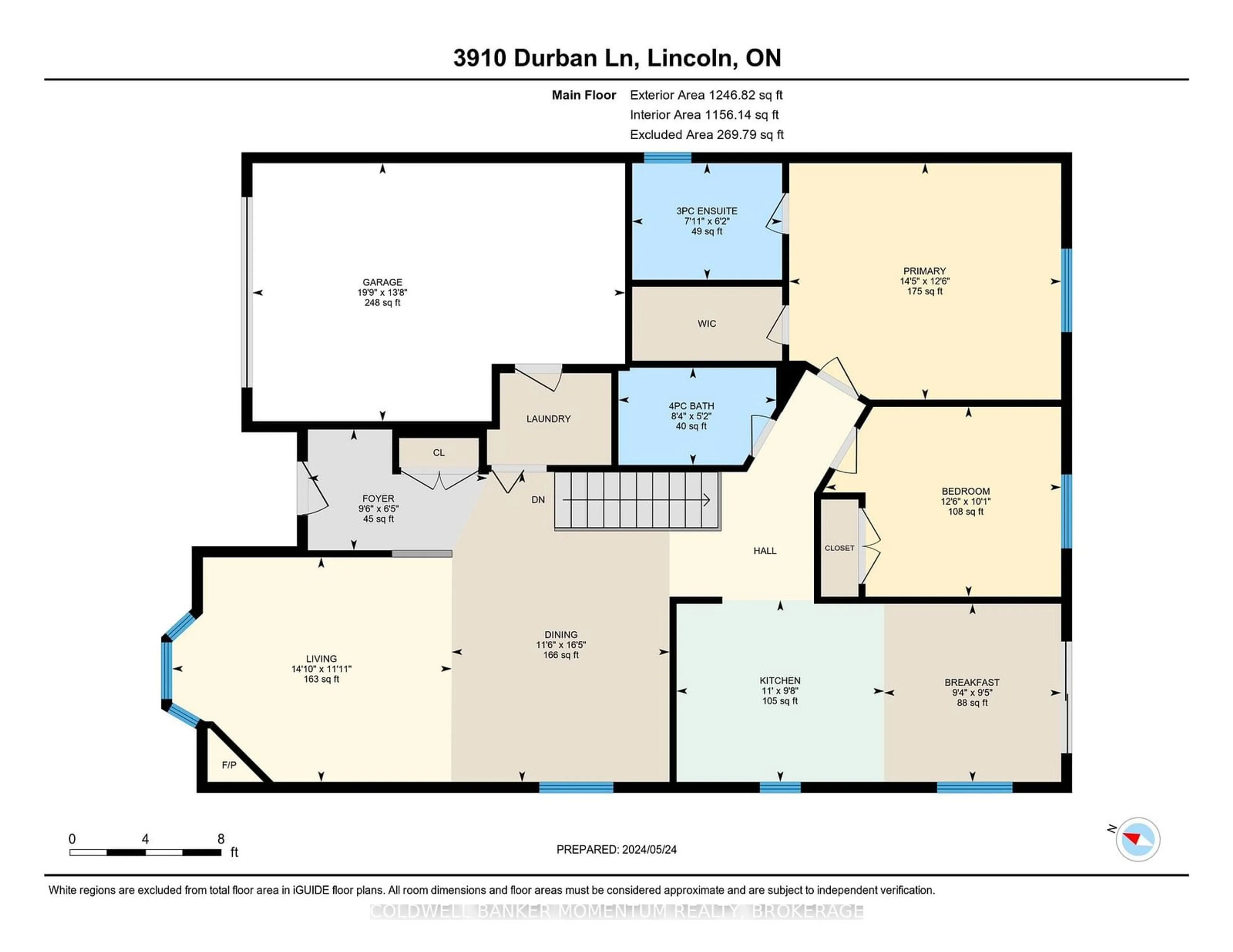 Floor plan for 3910 DURBAN Lane, Lincoln Ontario L0R 2C0