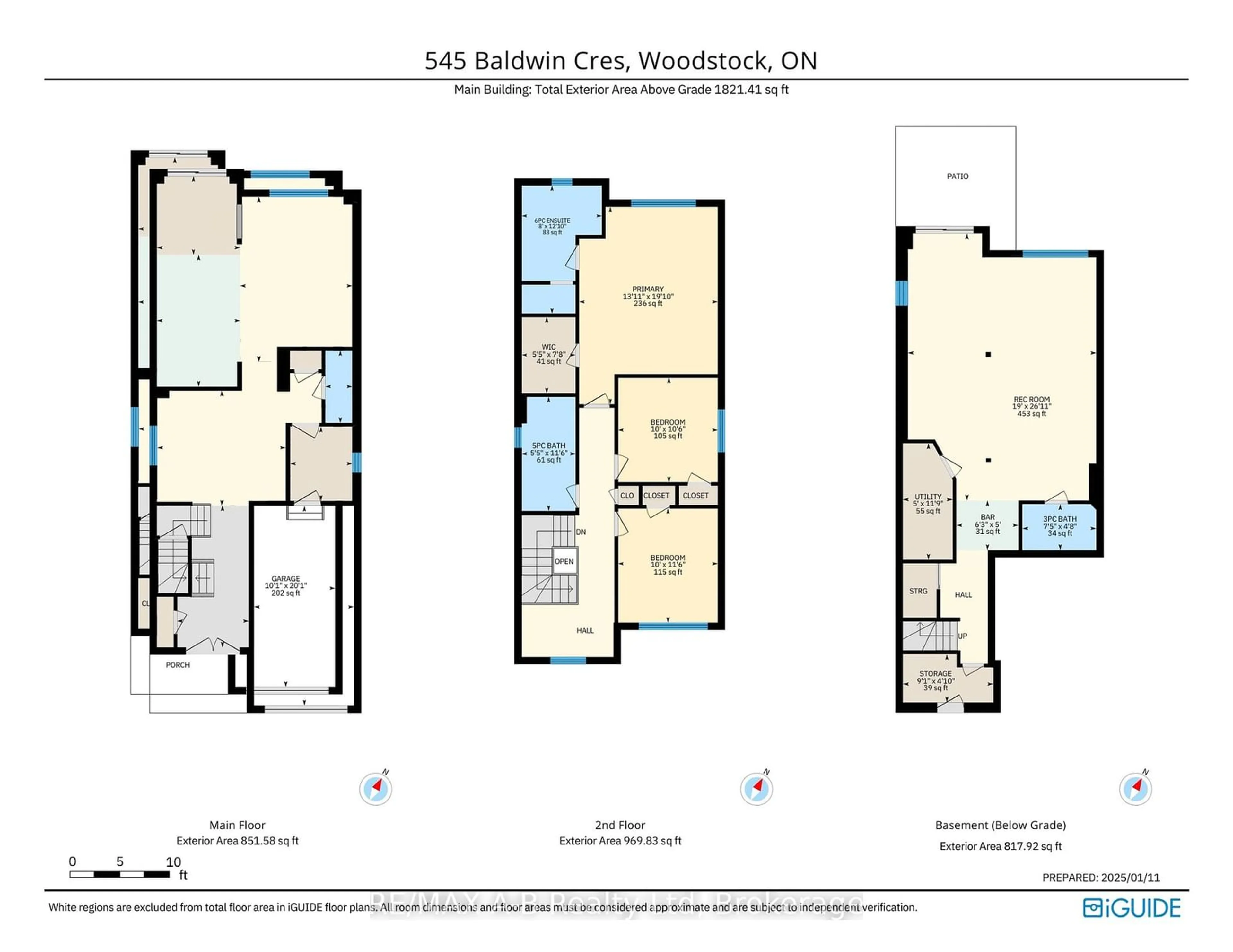 Floor plan for 545 Baldwin Cres, Woodstock Ontario N4T 0G4